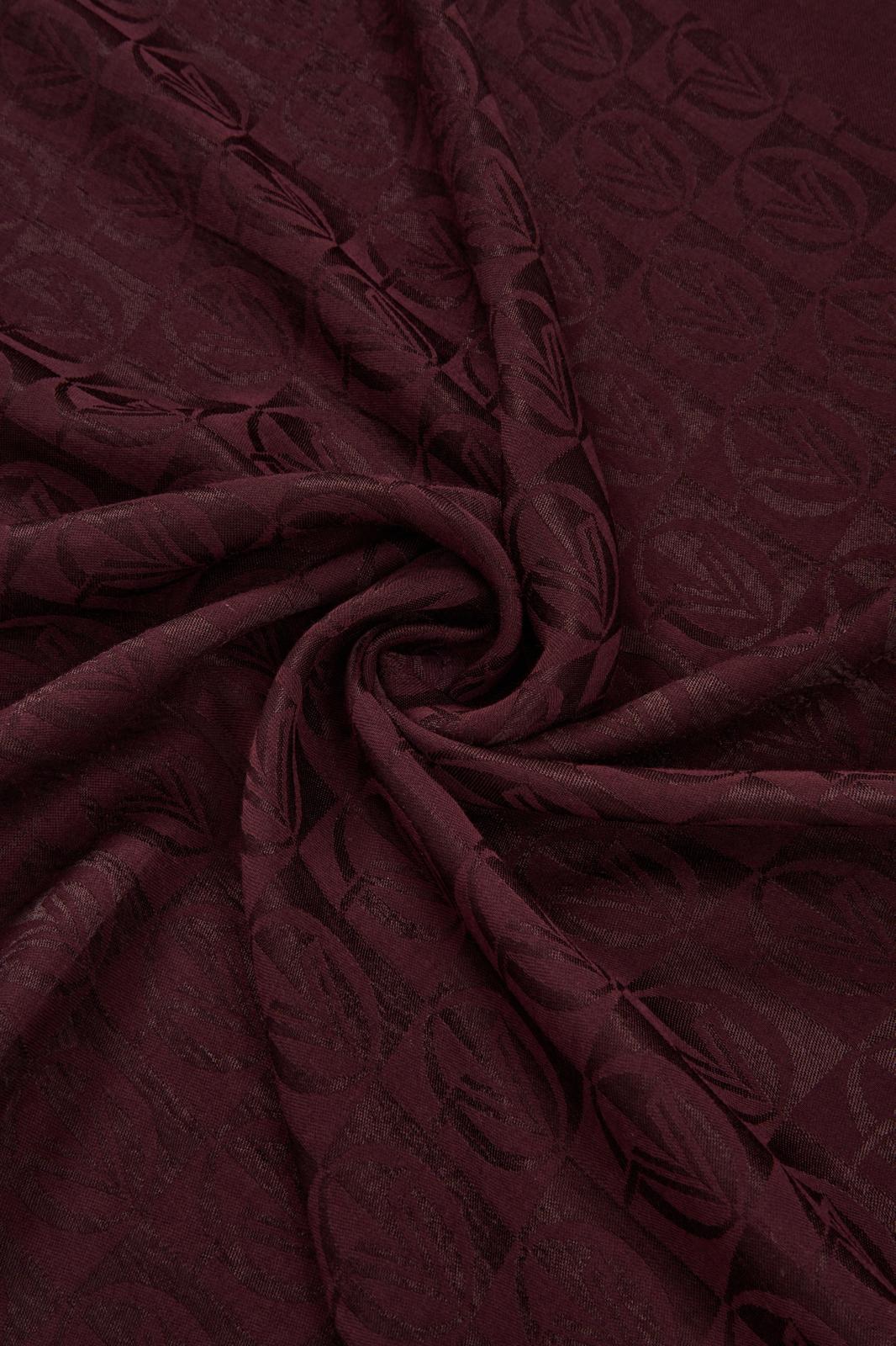 Valentino Orlandi Jakarlı Şal 27032025-Bordo
