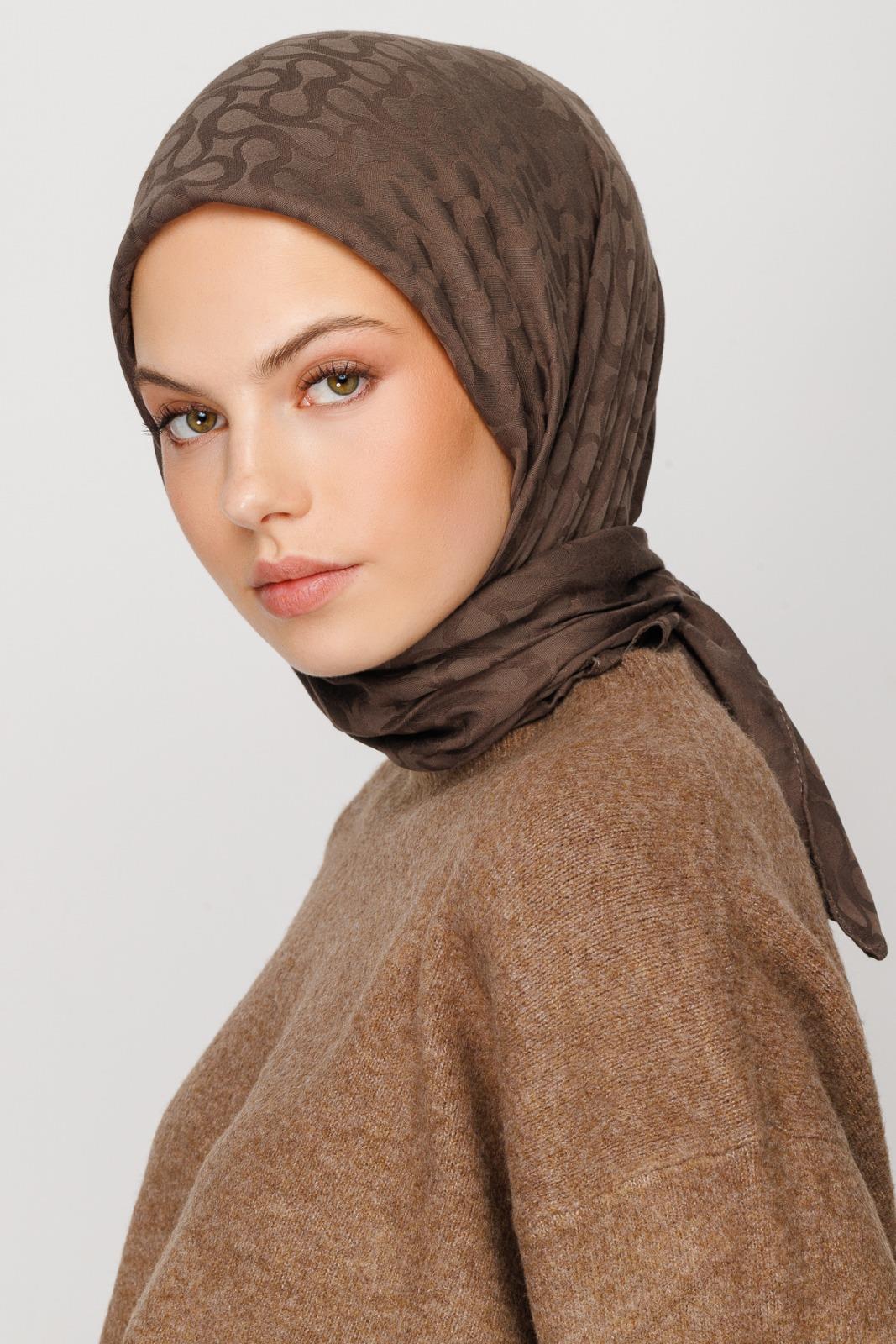Valor Bloom Desen Eşarp 2479-Bademi