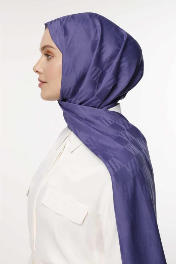 Valor Scarf İcon Desen Şal 2593-Erguvan