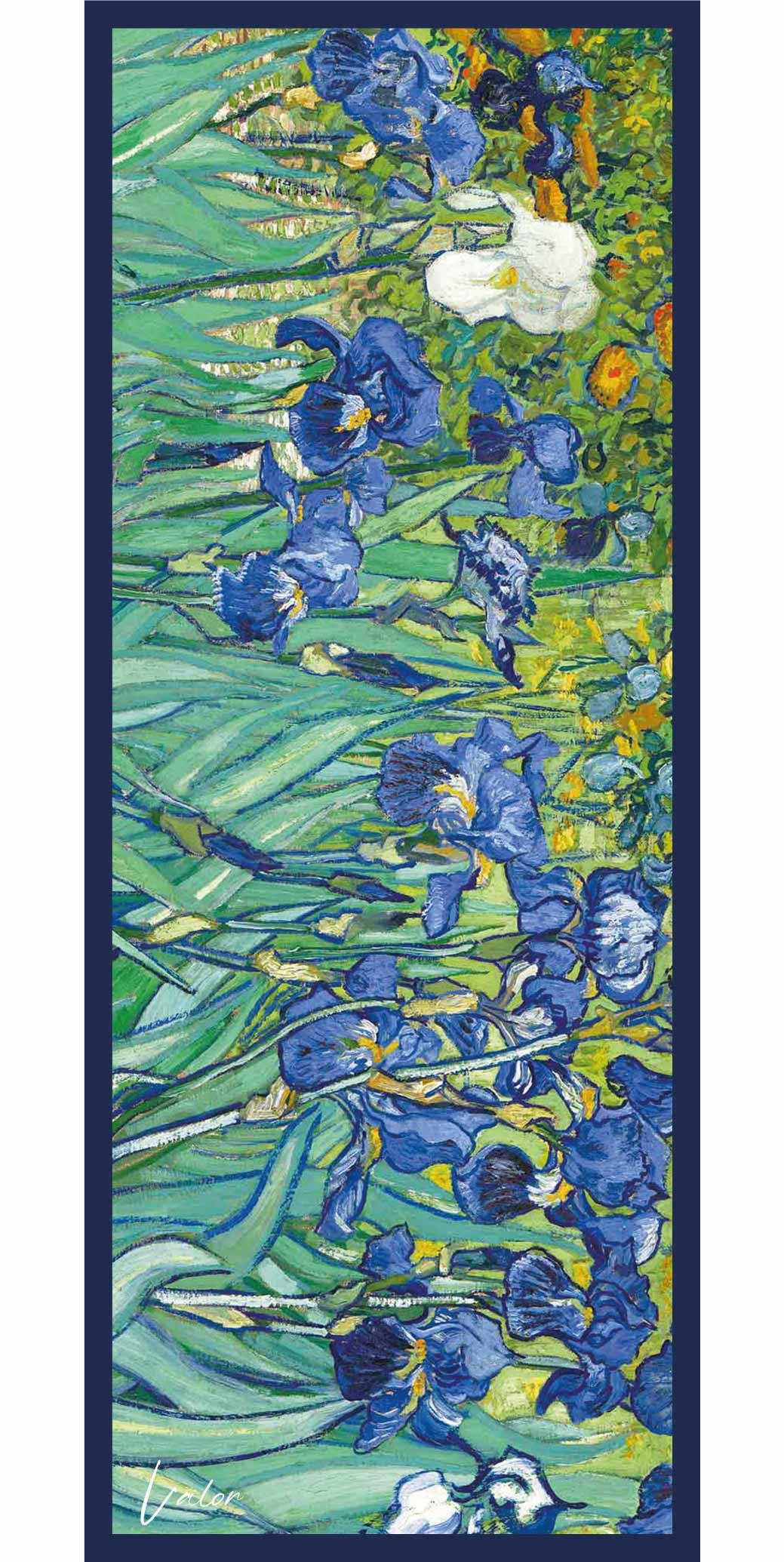 Valor Scarf Watercolor İrisler Şal 22122024-2502