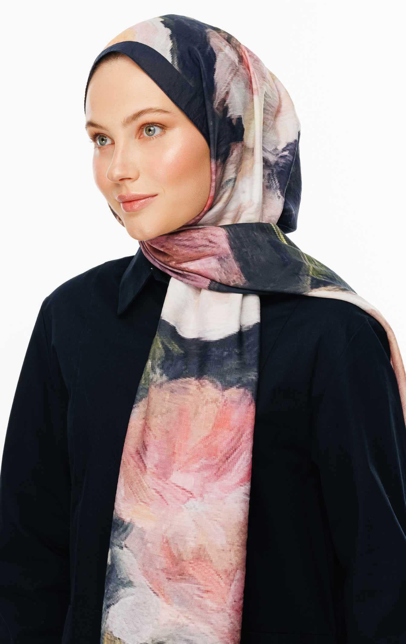 Valor Scarf Watercolor Rose Şal 19122024-2499