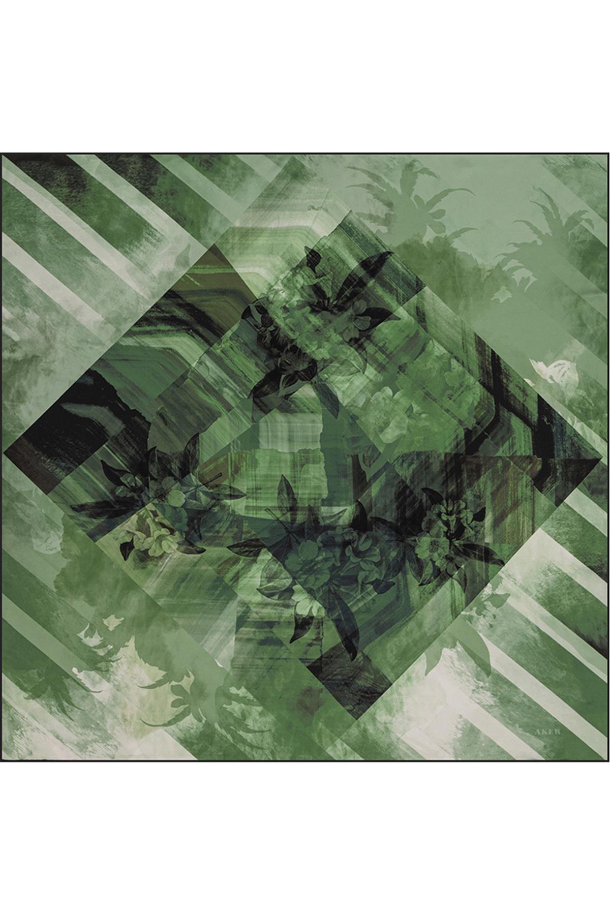 Aker Bosphorus Çift Taraflı Tivil  İpek Eşarp 8836712-921