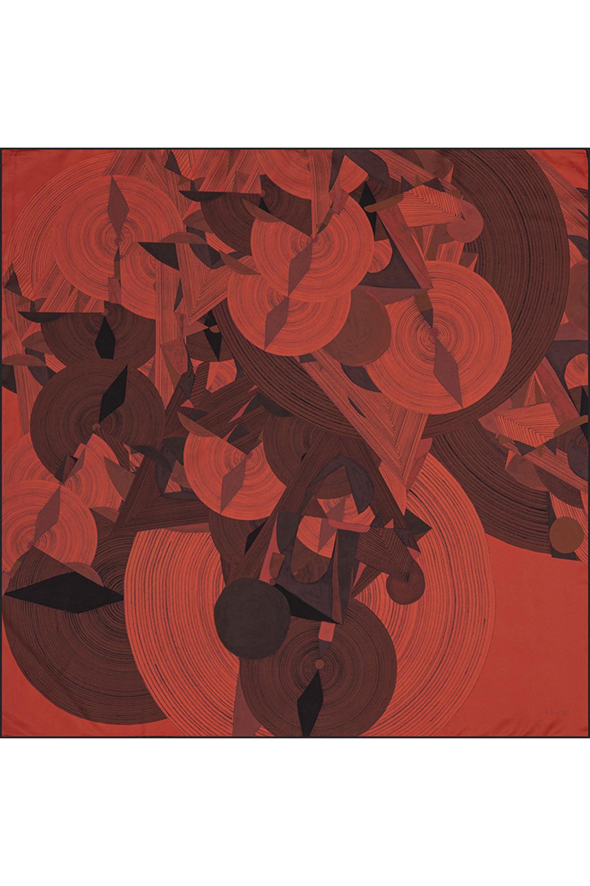 Aker Bosphorus Çift Taraflı Tivil İpek Eşarp 8381712-913