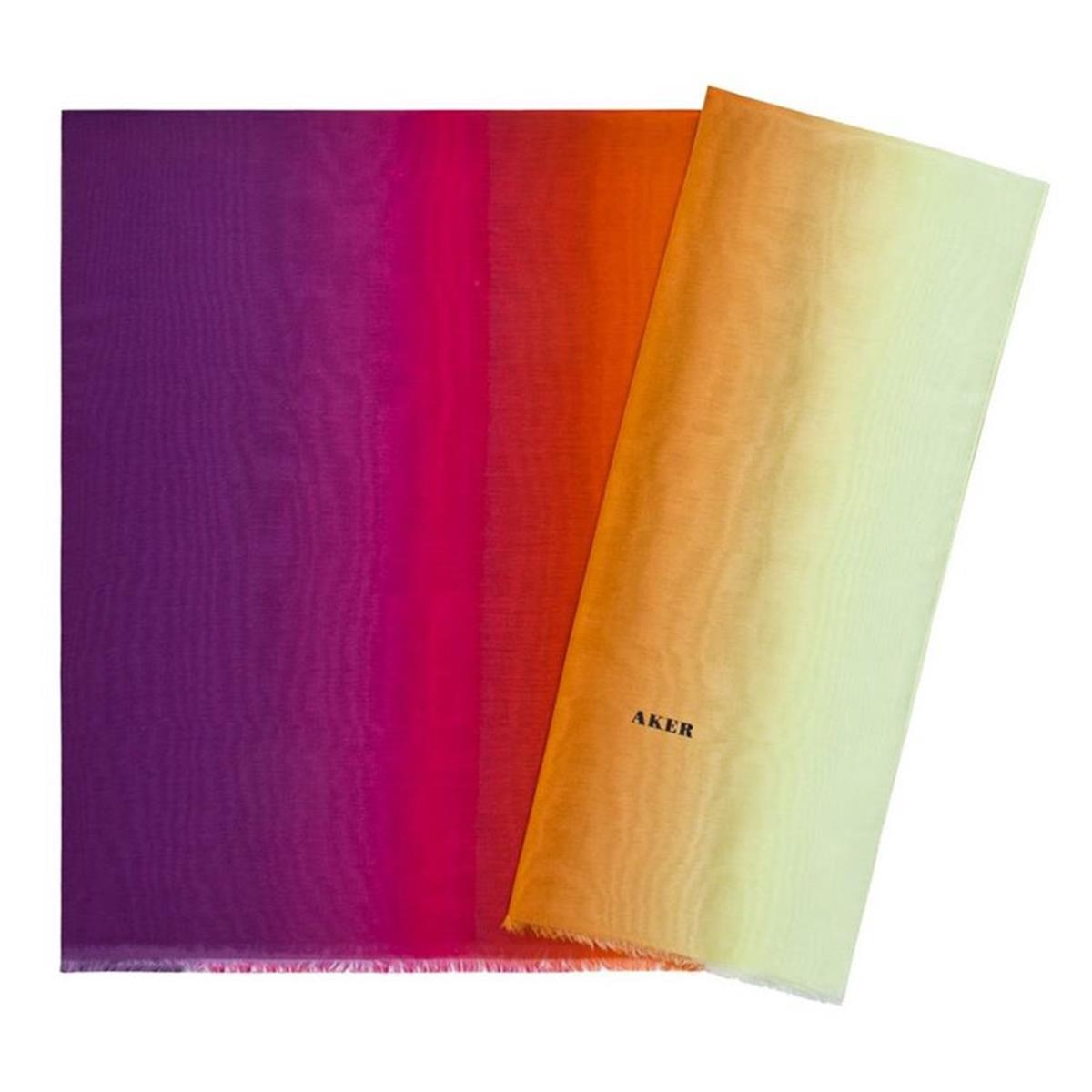 Aker Yaz Serinliği Degrade İpek Koton Etol Şal 7072777-462