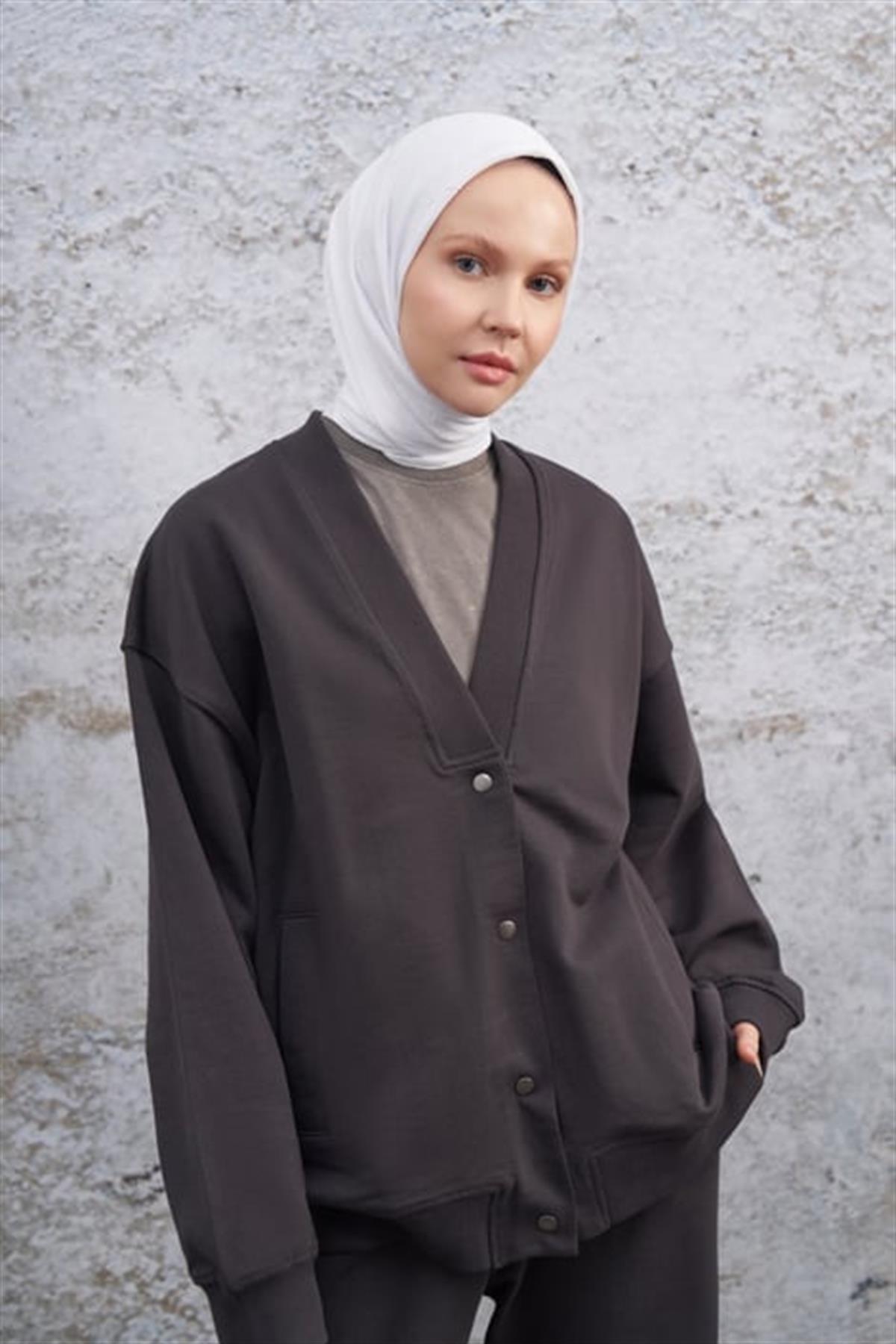 Armanda Bambu Kraş Eşarp 3286-Kırık Beyaz