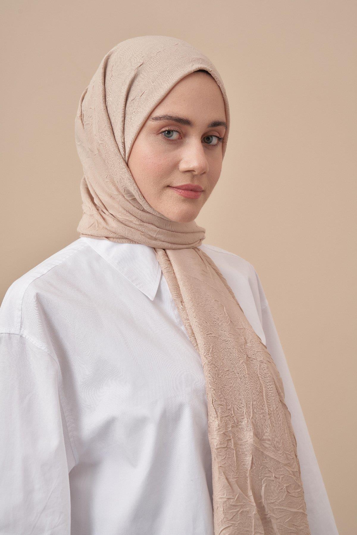 Armanda Bambu Kraş Şal 3285-Bej