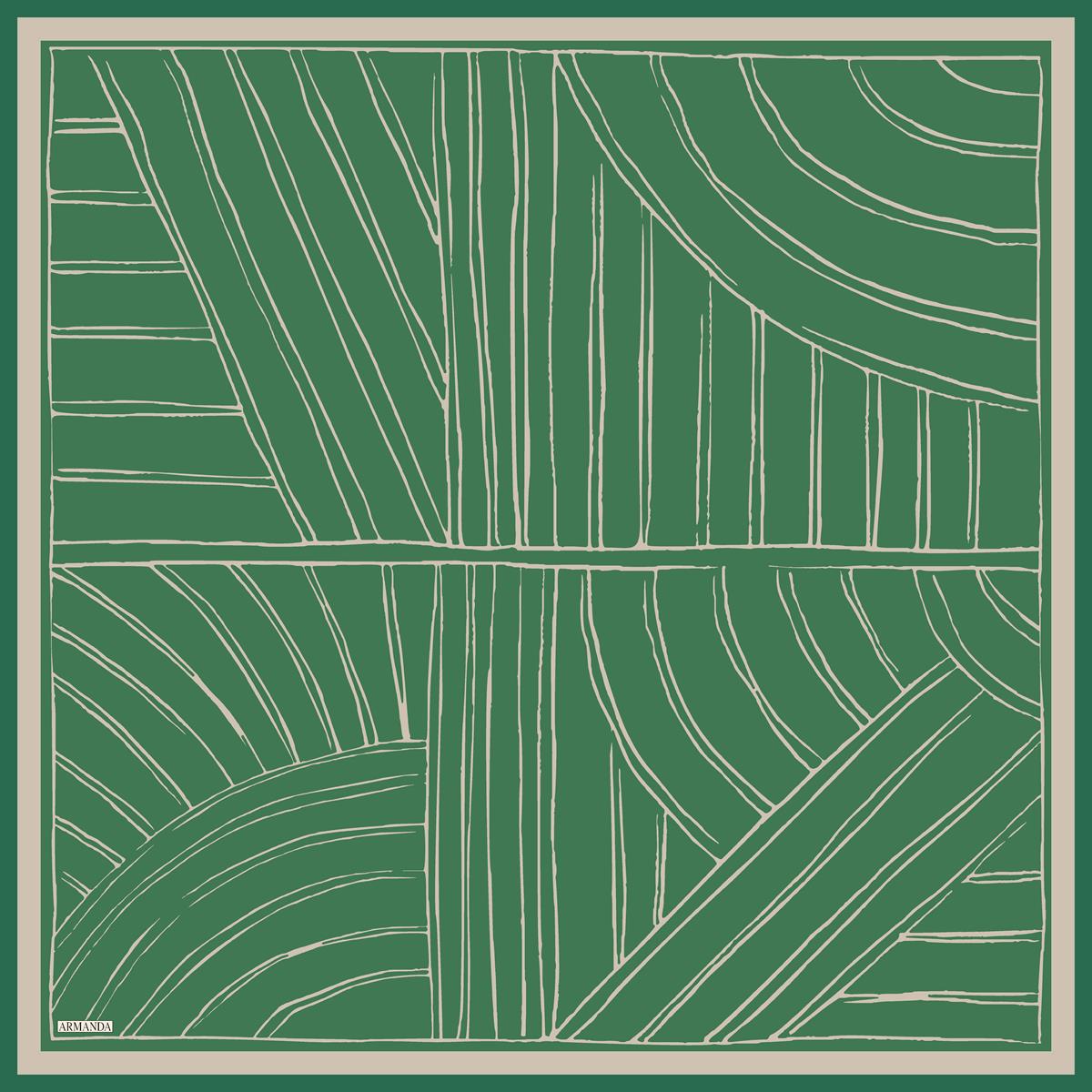 Armanda Çift Taraflı Marbling Desen Tivil İpek Eşarp 4309-Lacivert Benetton