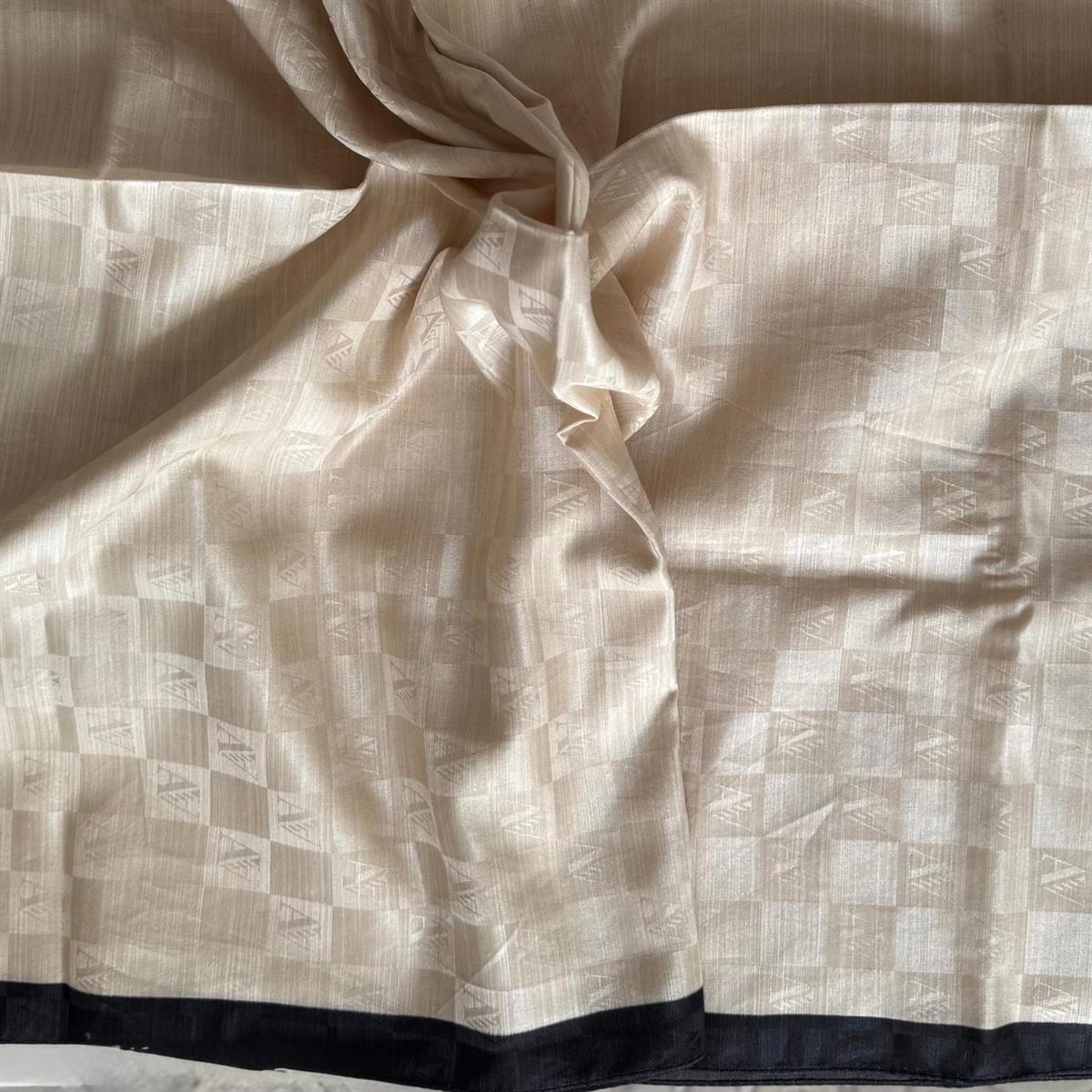 Armanda Dama Monogram Şal 3370-Bej