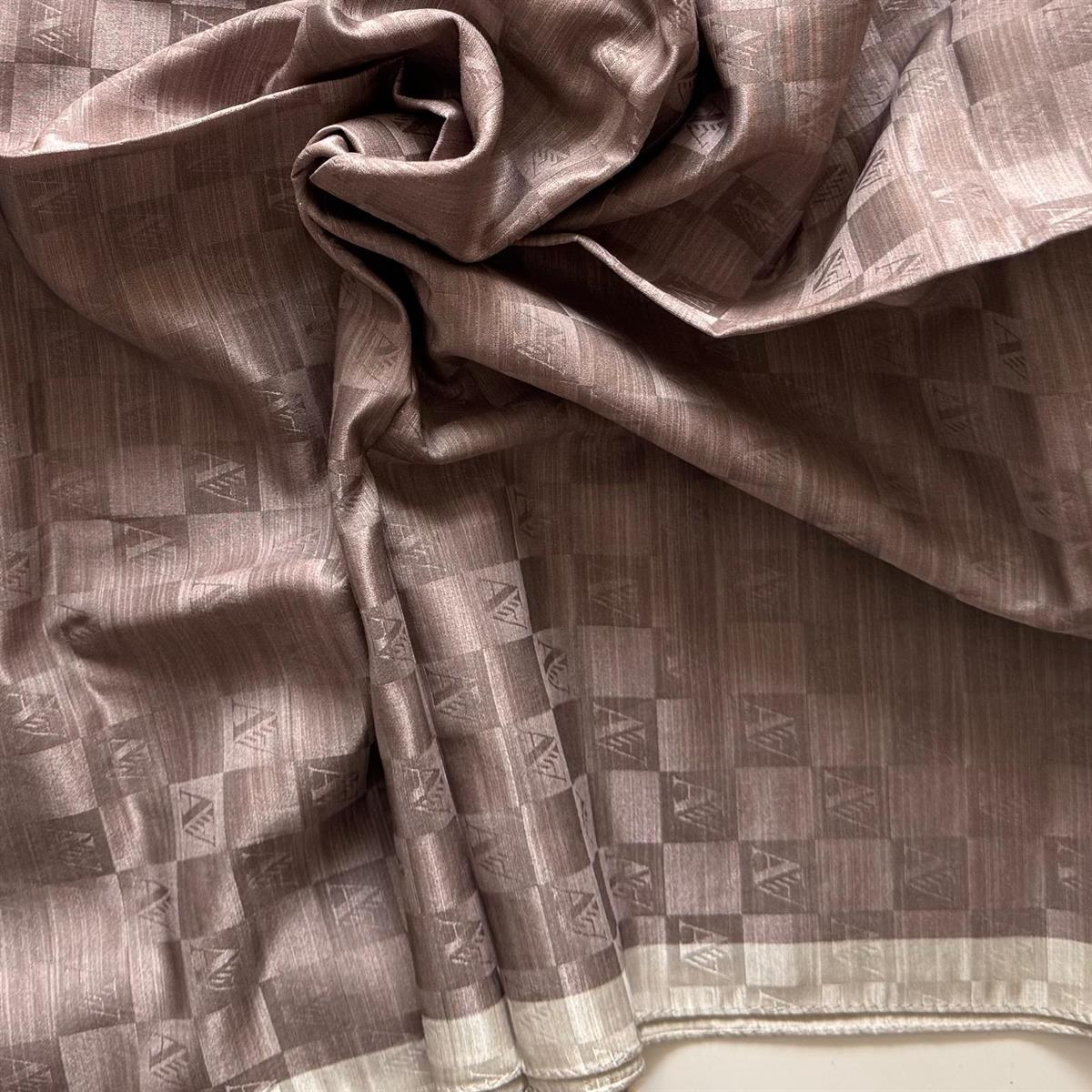 Armanda Dama Monogram Şal 3370-Bej Vizon