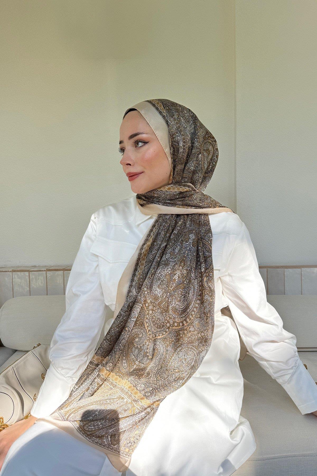 Armanda Etro Etnik Desen Şal 6036-bej