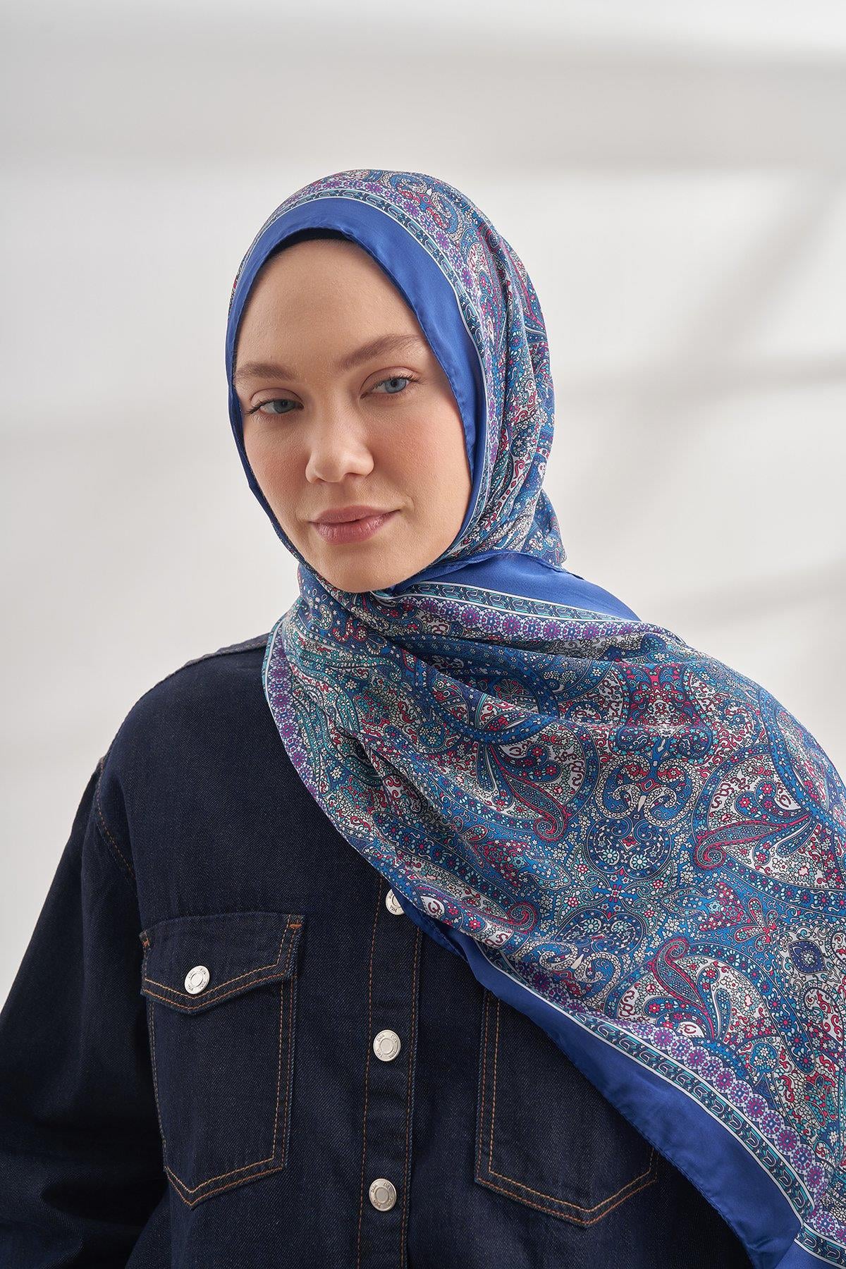 Armanda Etro Etnik Desen Şal 6036-Saks