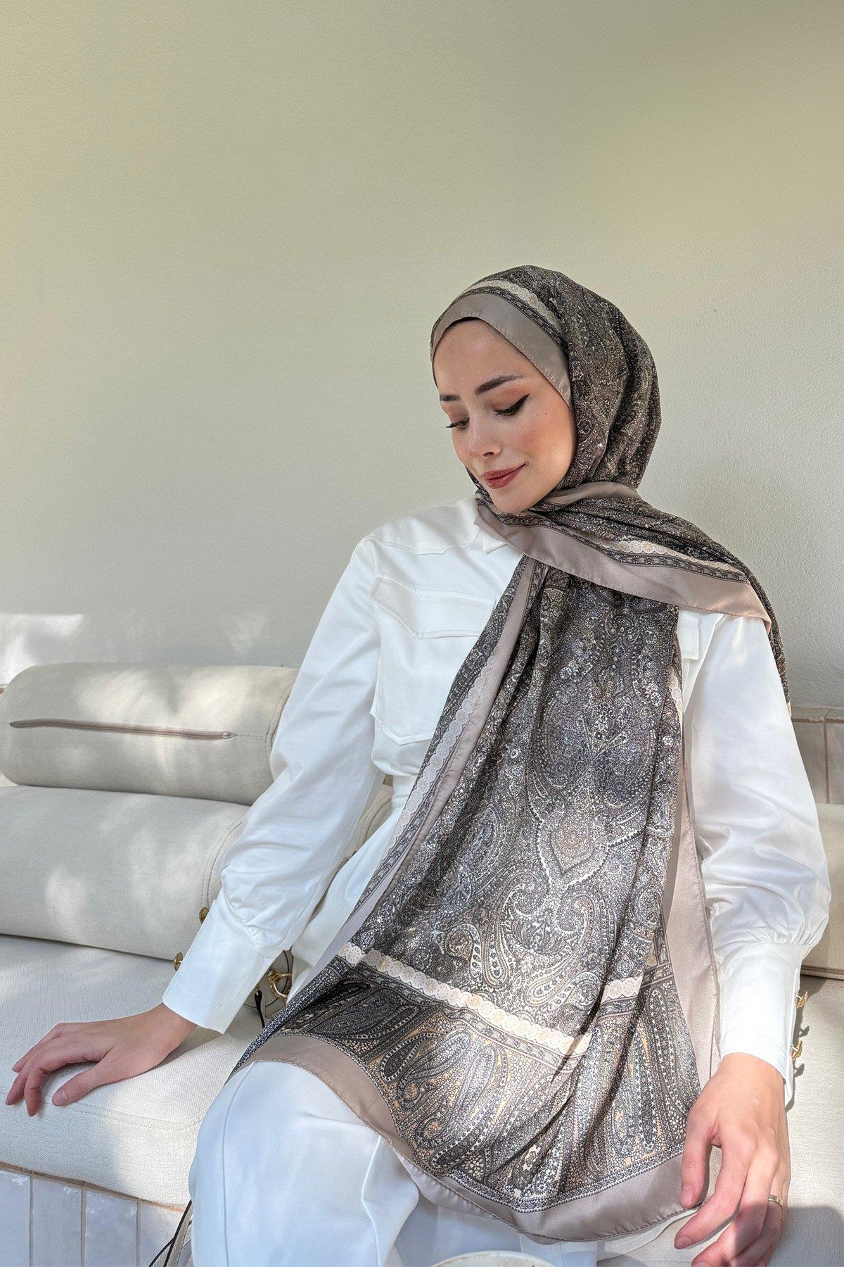 Armanda Etro Etnik Desen Şal 6036-Taş