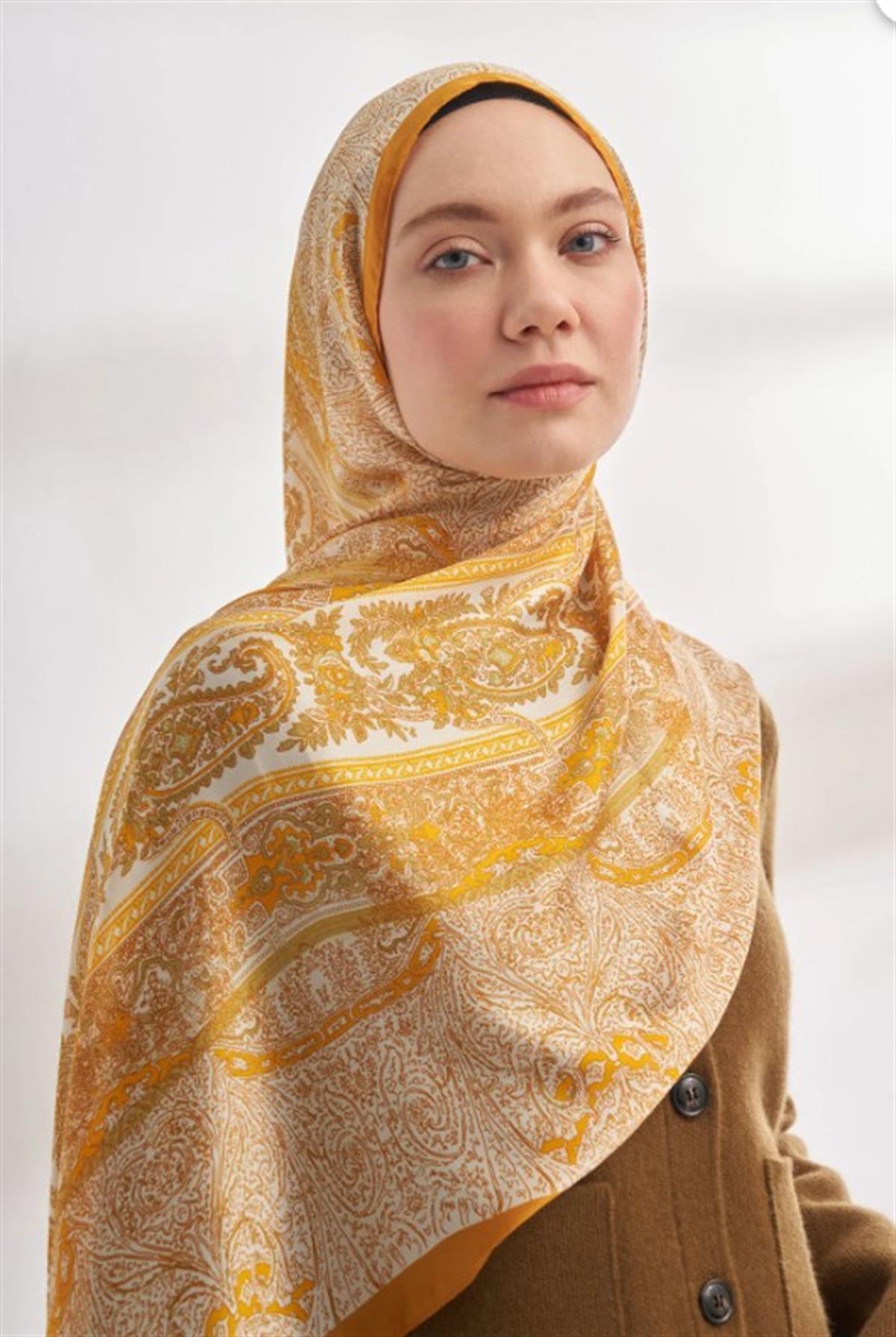 Armanda İthal Vual Nuit Desen Şal 04463-Dore