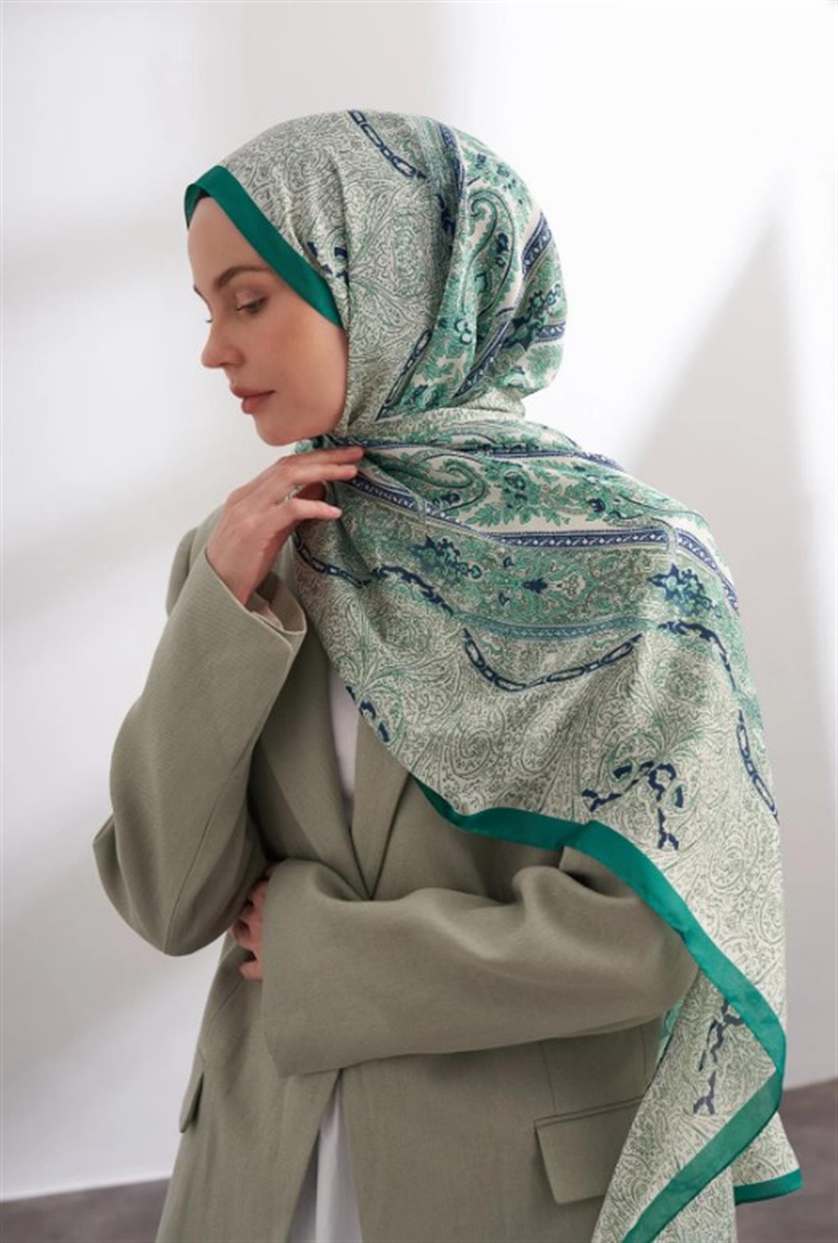 Armanda İthal Vual Nuit Desen Şal 04463-Benetton