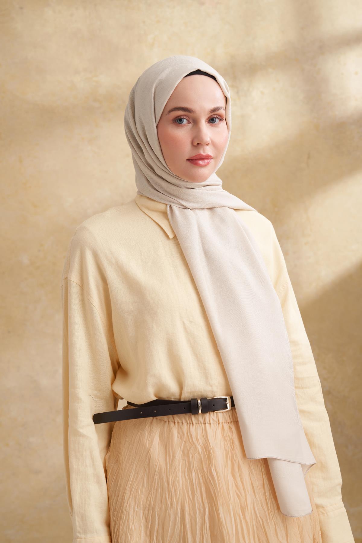 Armanda Lyocell Viskon Nomade Desen Şal 3354-bej