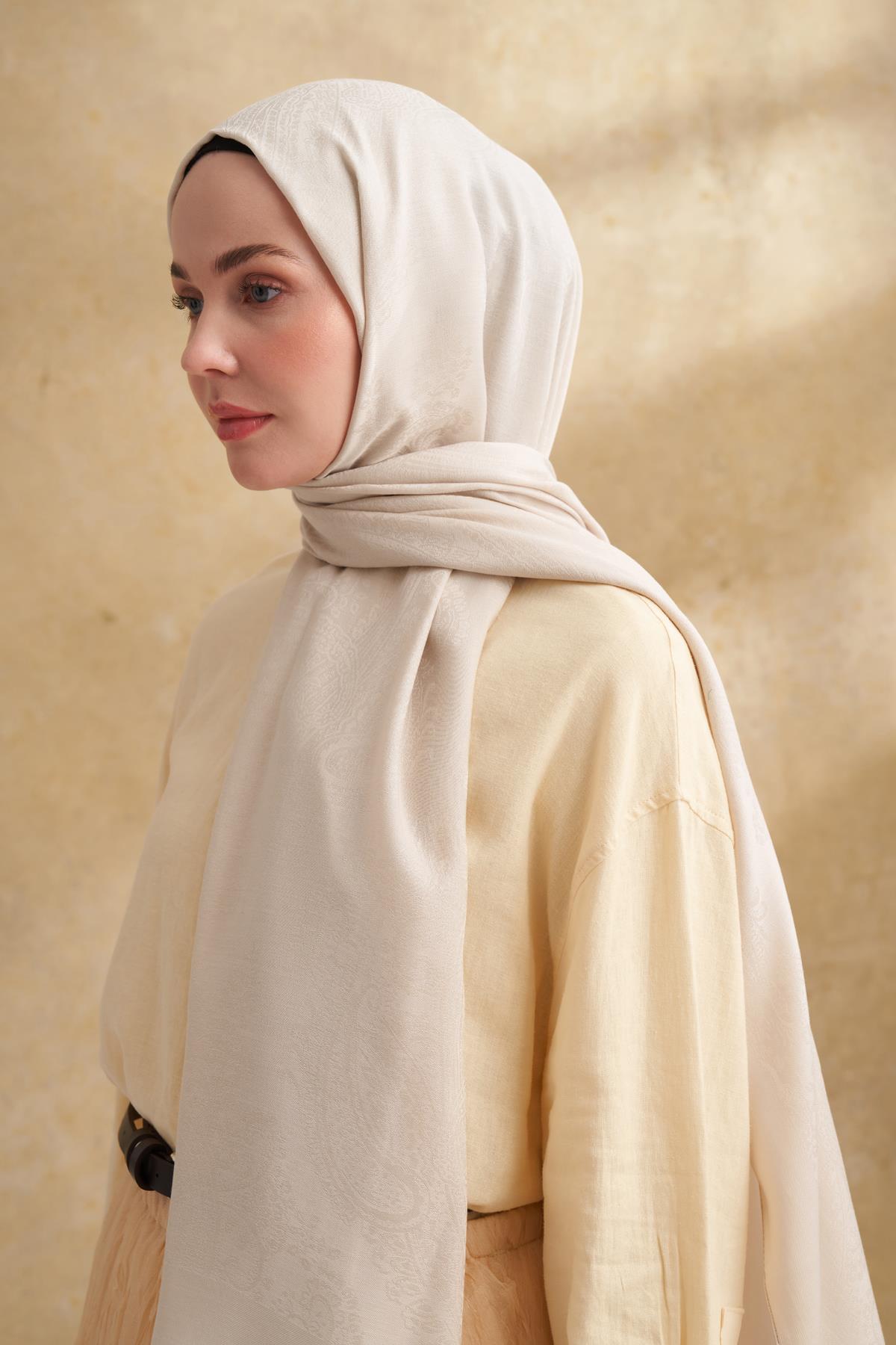 Armanda Lyocell Viskon Nomade Desen Şal 3354-bej