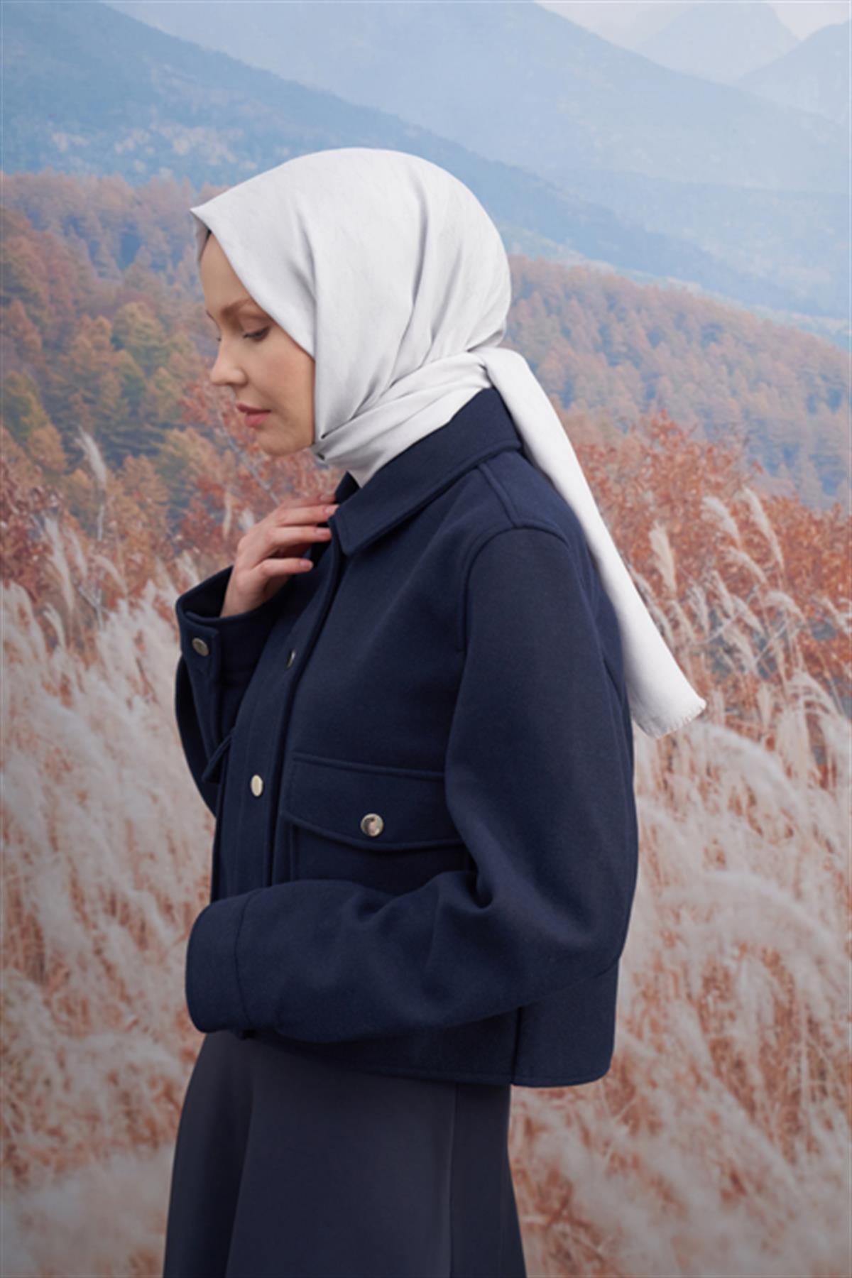 Armanda Monogram Desen Şal 3098-Gümüş