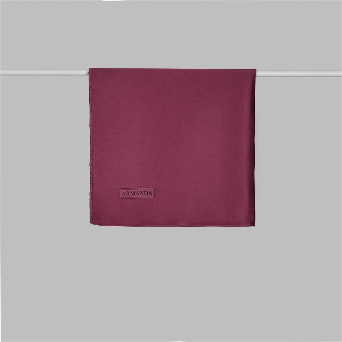 Armanda Tivil İpek Eşarp 4445-Bordo
