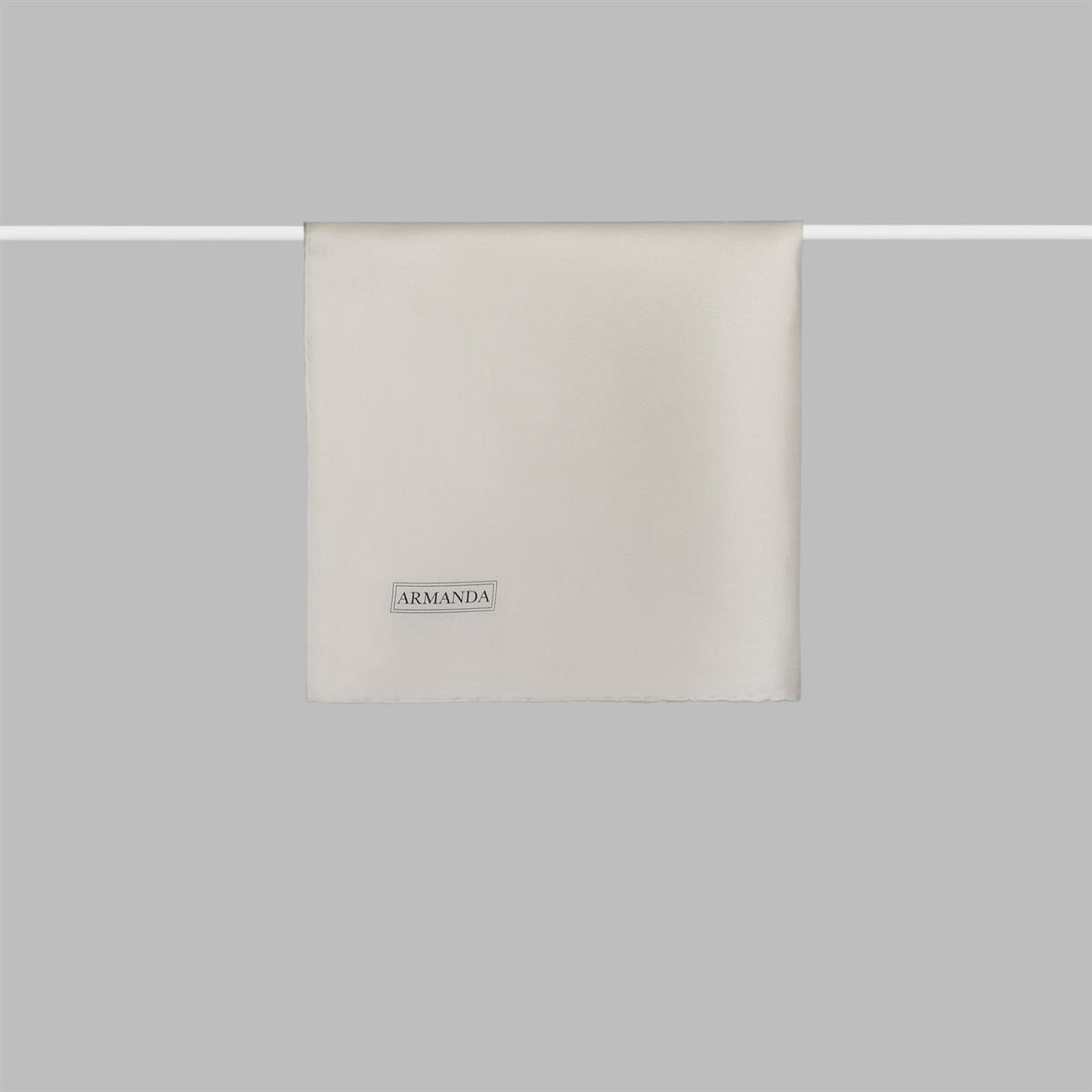 Armanda Tivil İpek Eşarp 4445-Krem