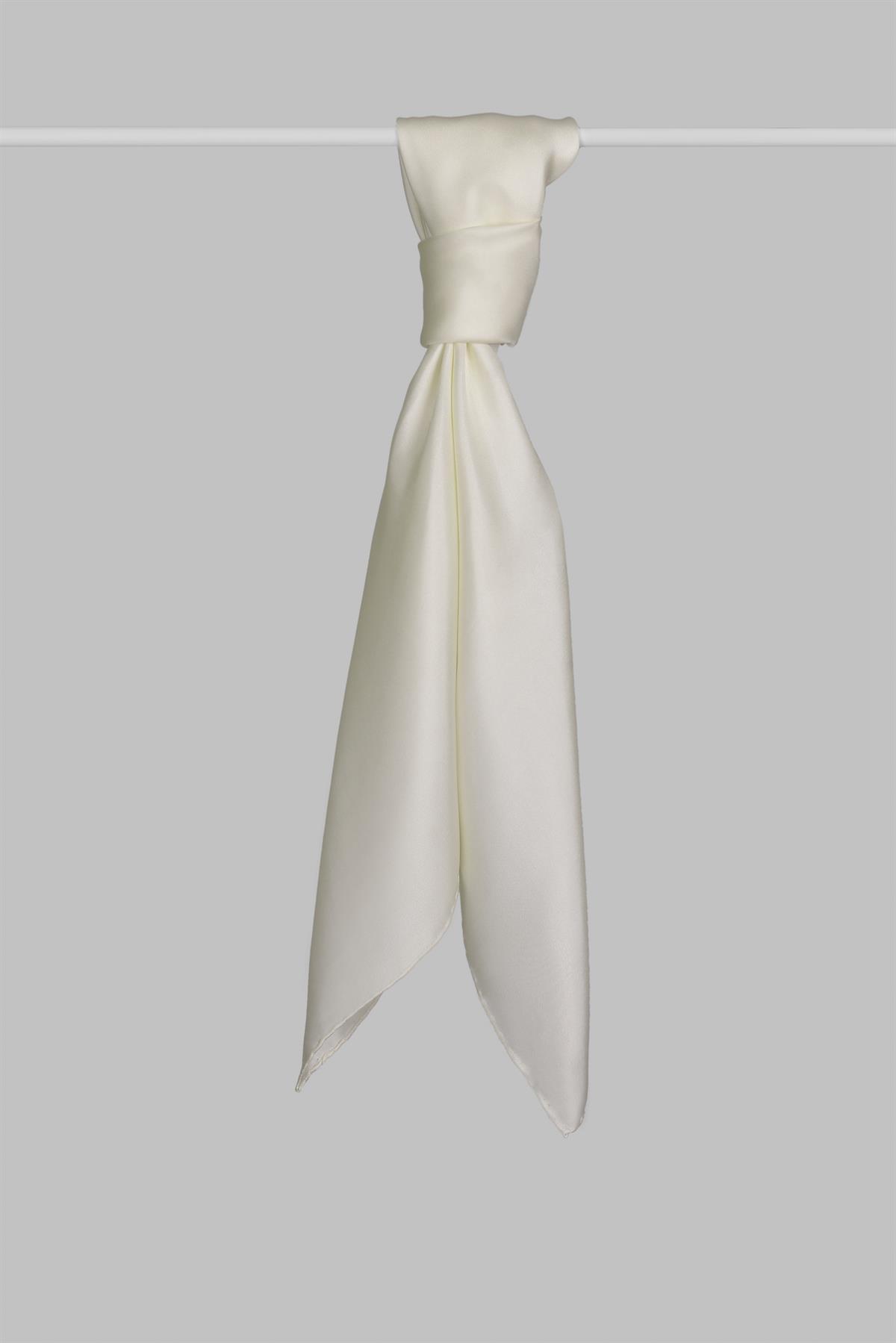 Armanda Tivil İpek Eşarp 4445-Krem