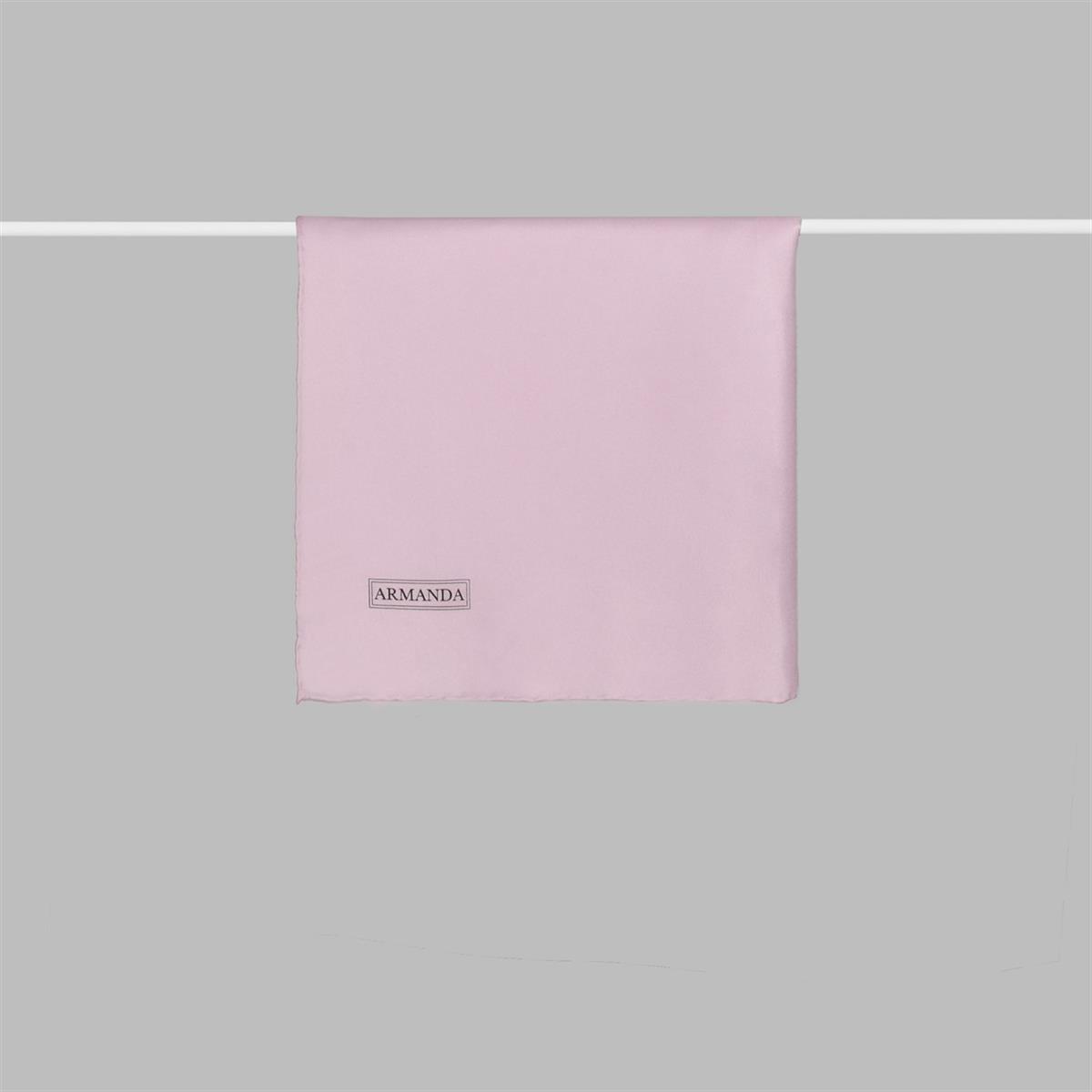 Armanda Tivil İpek Eşarp 4445-Pembe