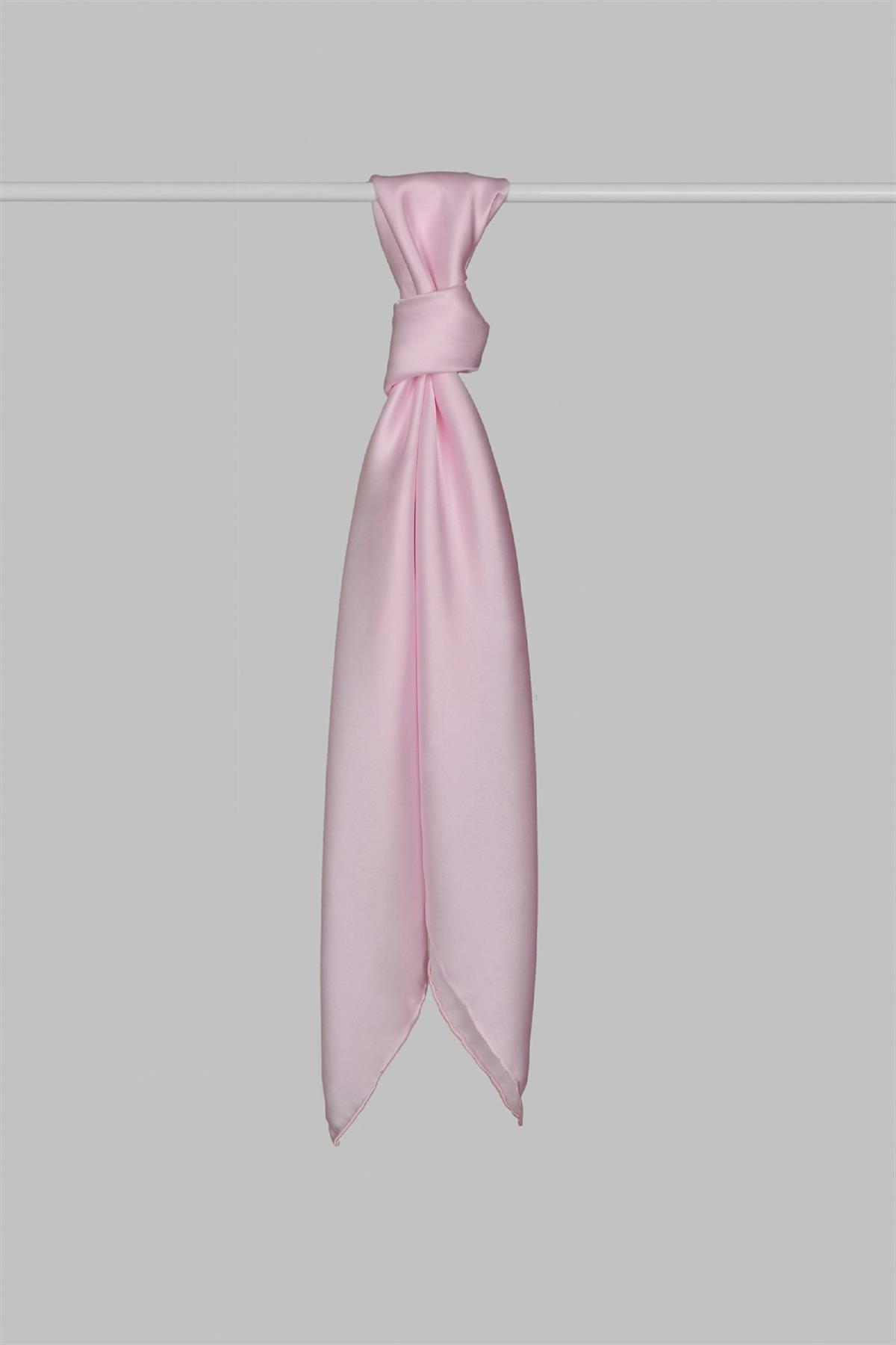 Armanda Tivil İpek Eşarp 4445-Toz Pembe