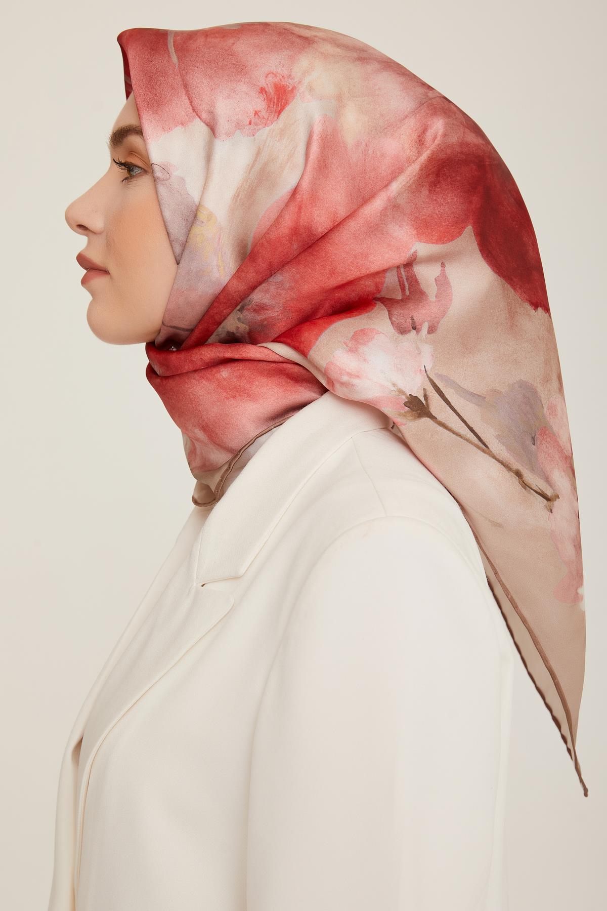 Armine İpek Saten Eşarp 8800D-02