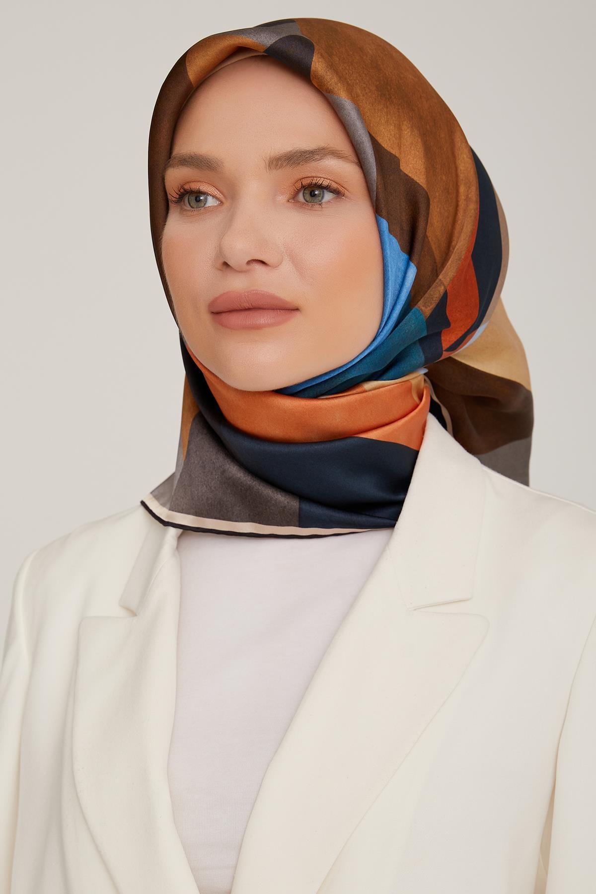Armine İpek Saten Eşarp 8807D-02
