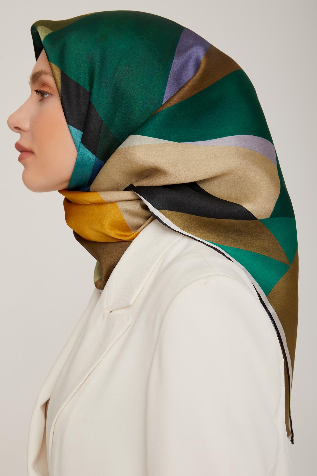 Armine İpek Saten Eşarp 8807D-04