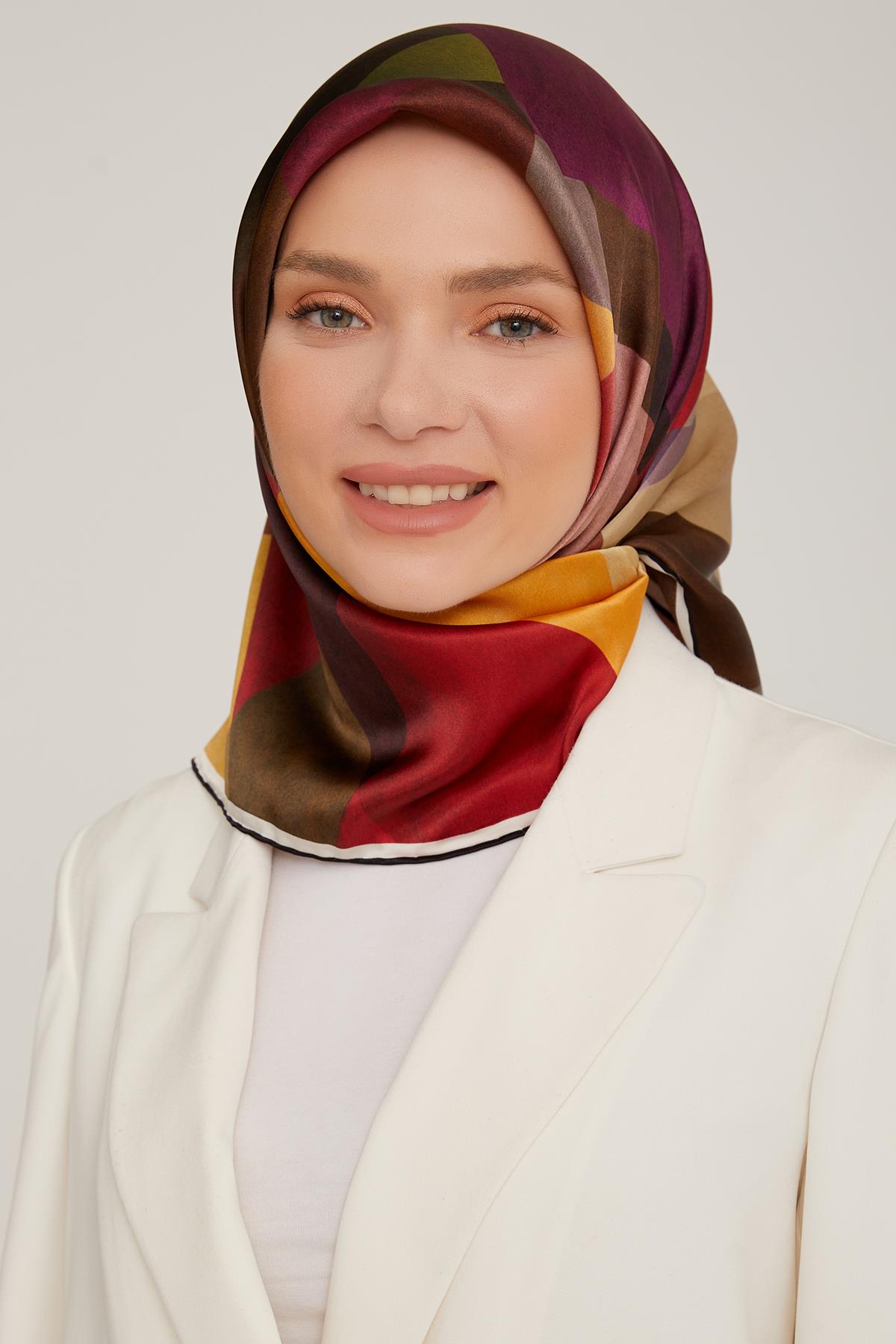 Armine İpek Saten Eşarp 8807D-31