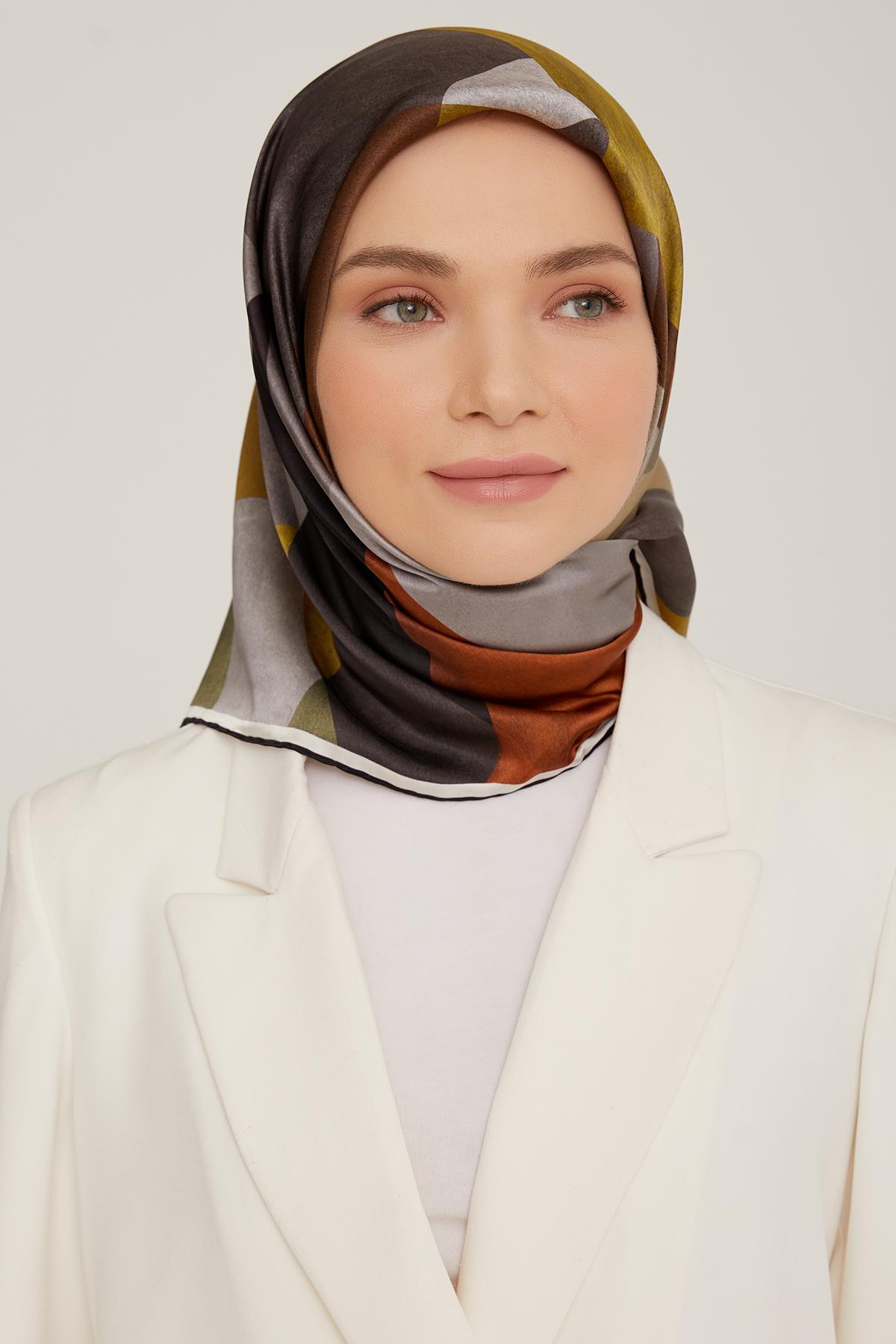 Armine İpek Saten Eşarp 8807D-33
