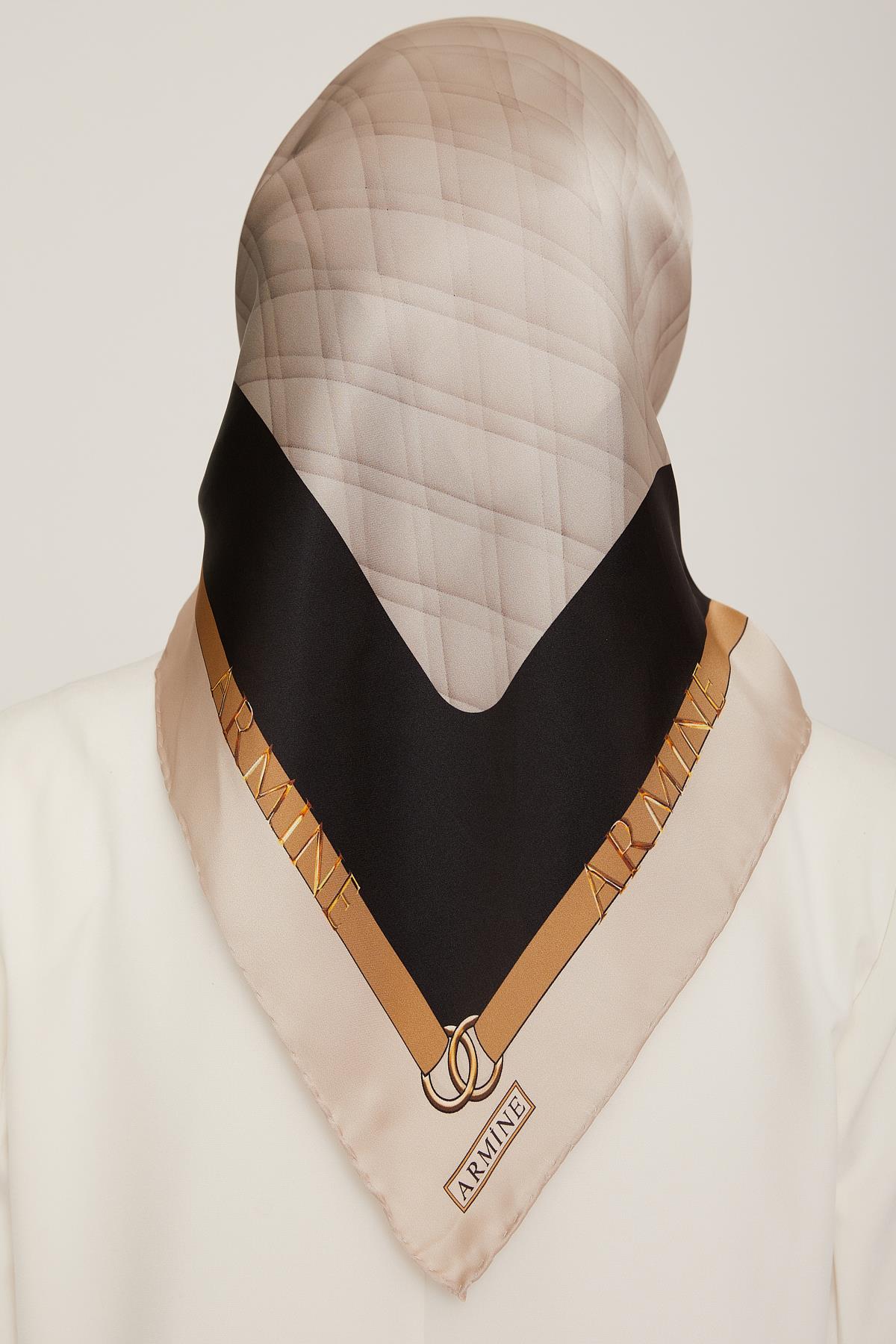Armine İpek Saten Eşarp 8813D-01