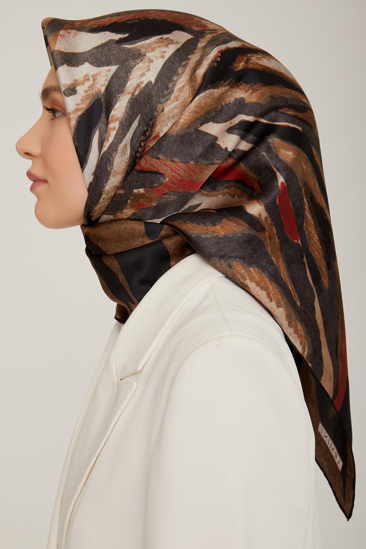 Armine İpek Saten Eşarp 8815D-01