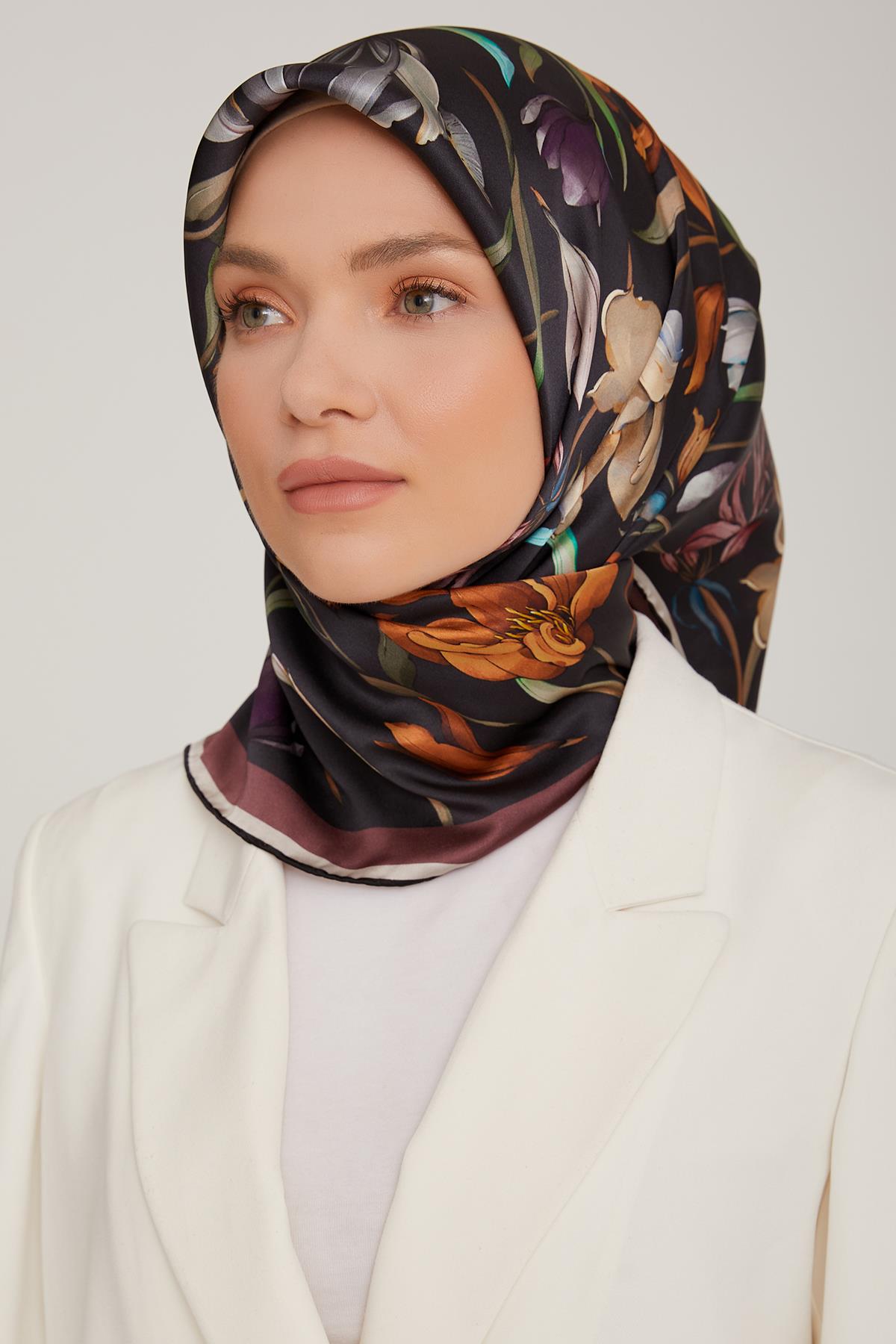 Armine İpek Saten Eşarp 8825D-02