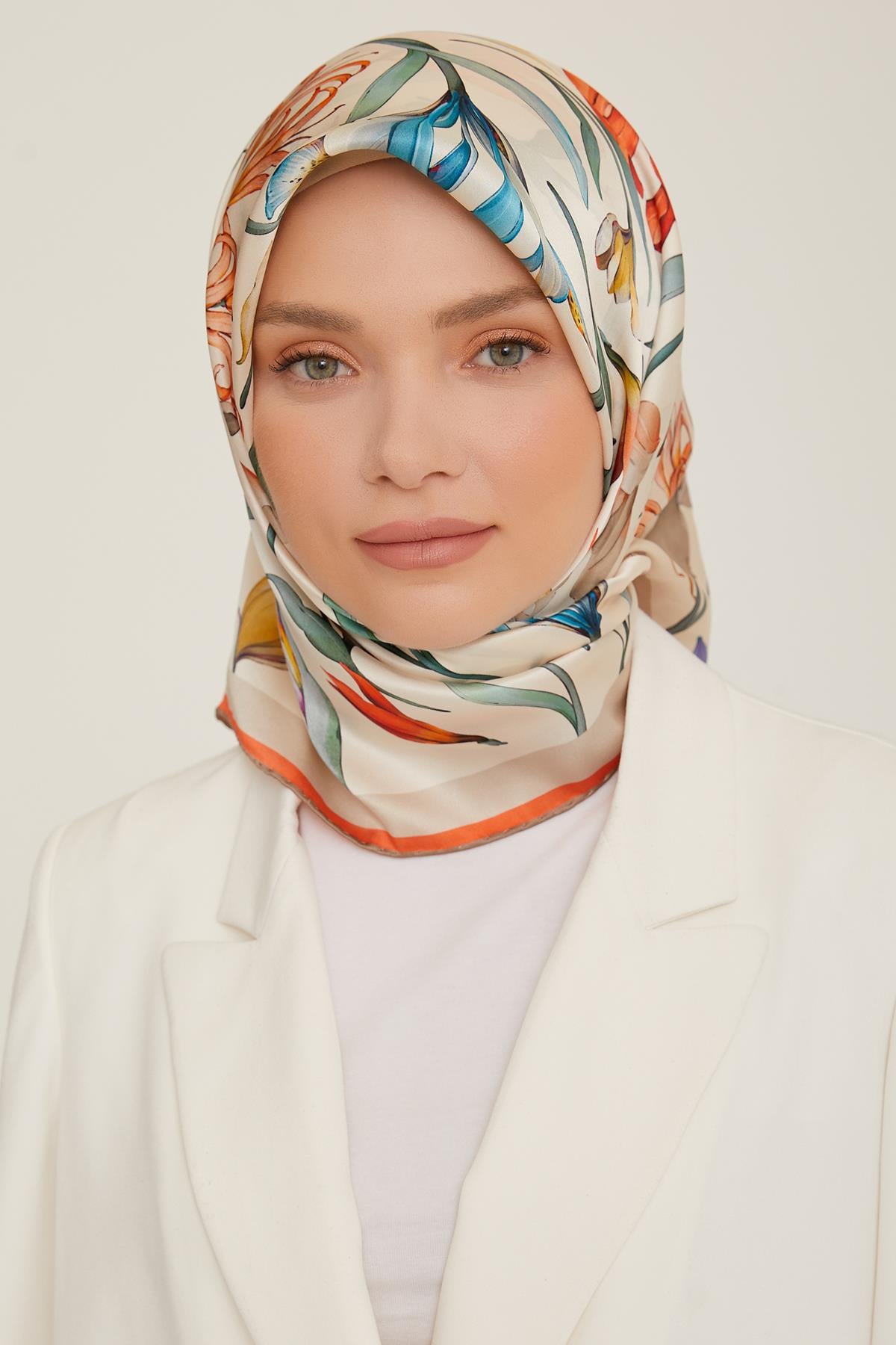 Armine İpek Saten Eşarp 8825D-03