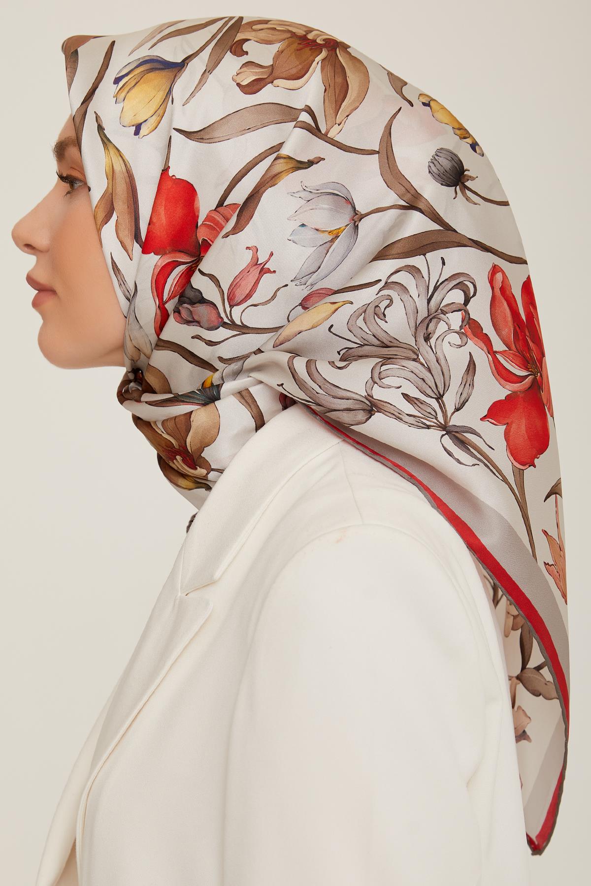 Armine İpek Saten Eşarp 8825D-04