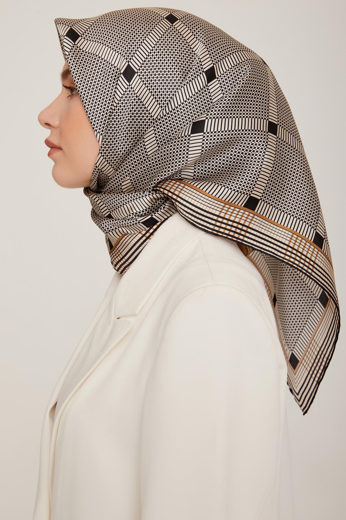 Armine İpek Saten Eşarp 8838D-01