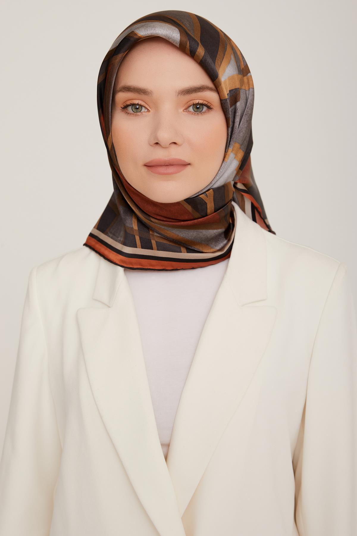 Armine İpek Saten Eşarp 8843D-06