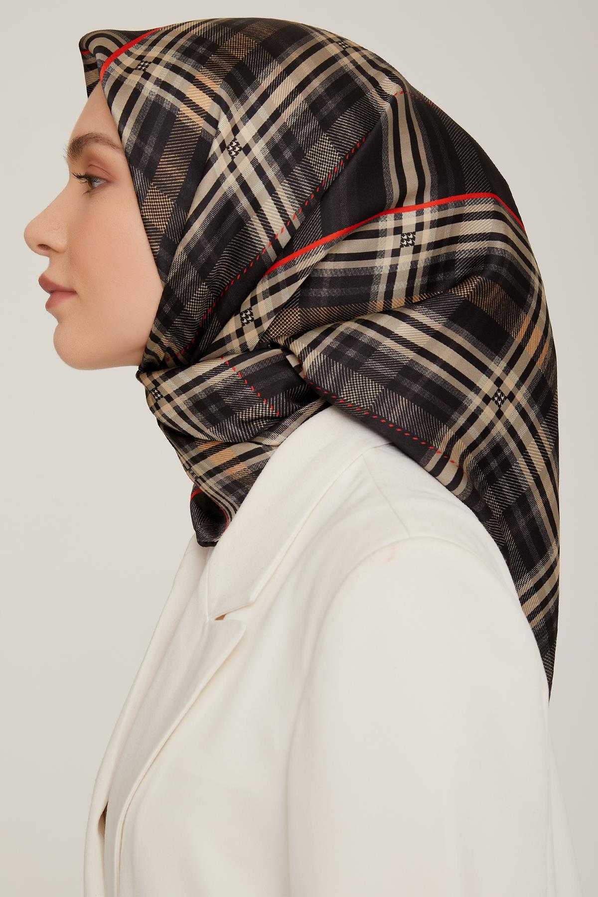 Armine İpek Saten Eşarp 8852D-09