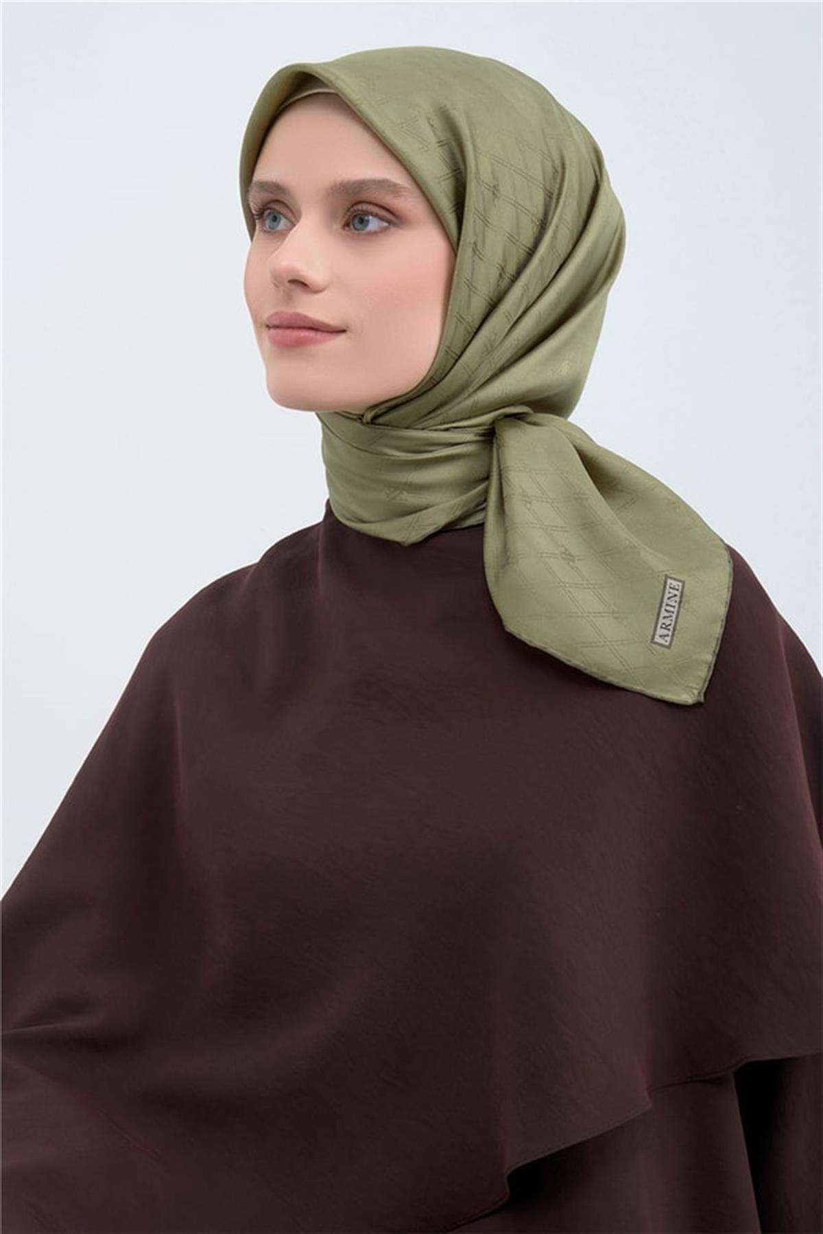 Armine Jakarlı İpek Eşarp 2003D E25KA2003D01-28