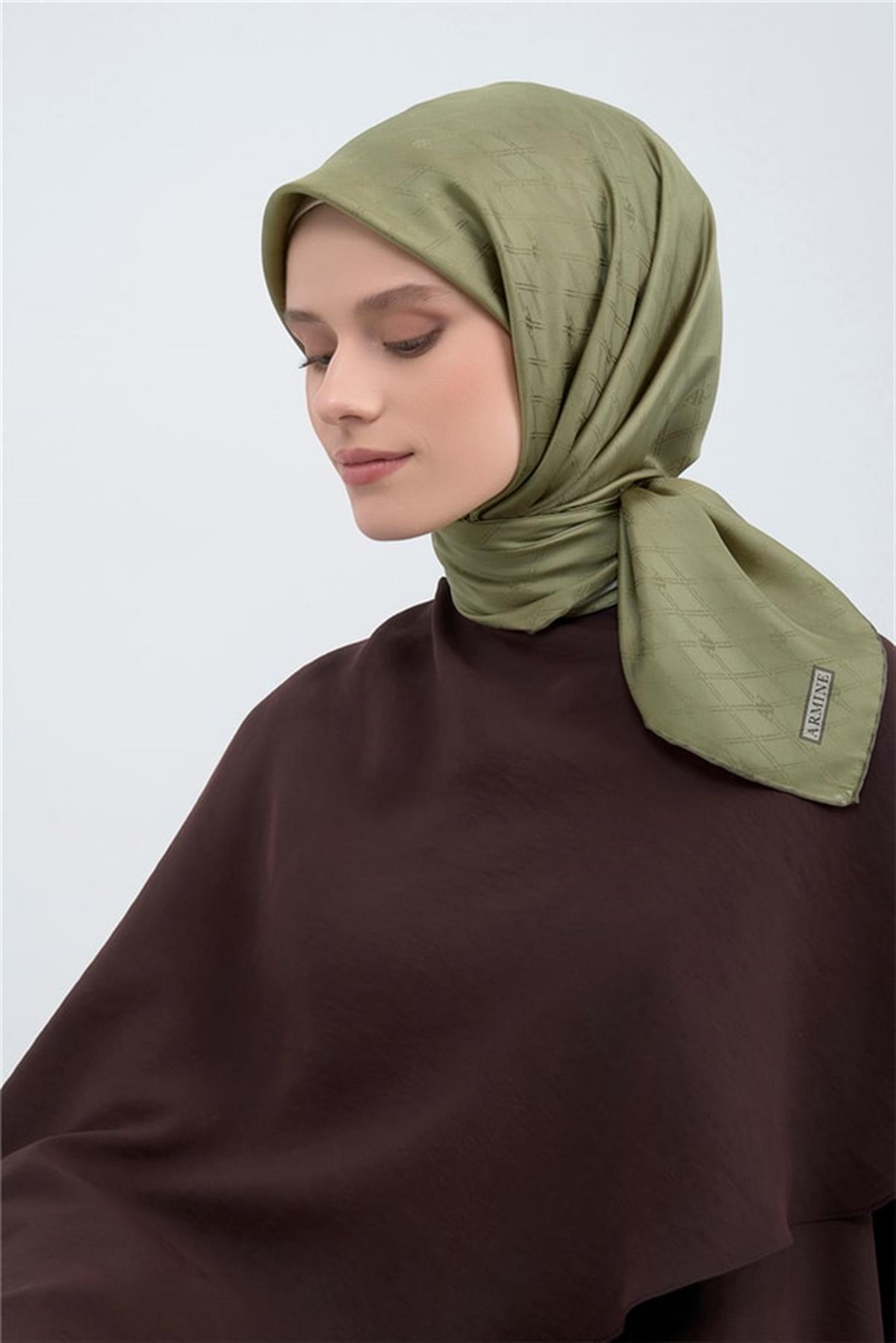 Armine Jakarlı İpek Eşarp 2003D E25KA2003D01-28