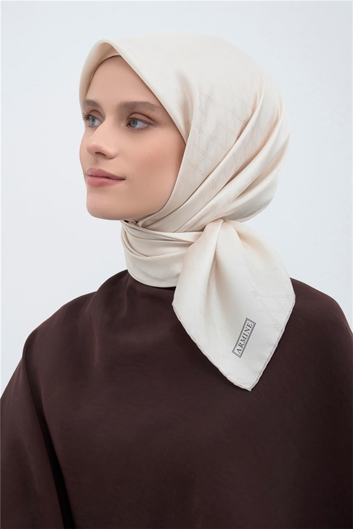 Armine Jakarlı İpek Eşarp 2003D E25KA2003D01-25
