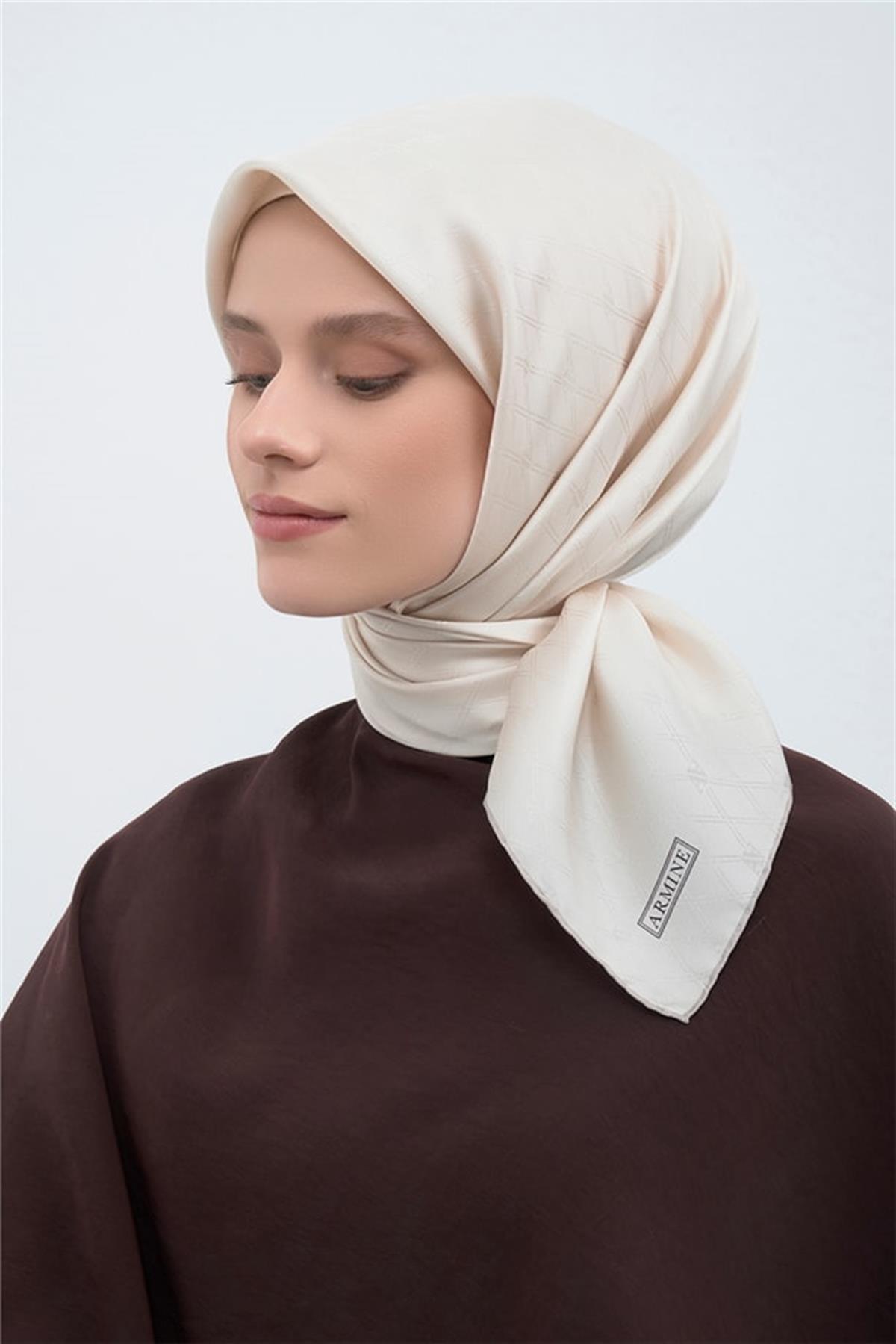 Armine Jakarlı İpek Eşarp 2003D E25KA2003D01-25