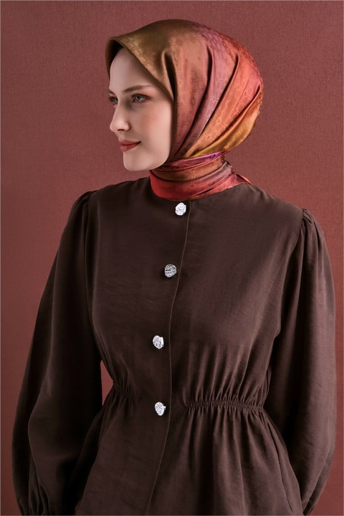 Armine Jakarlı İpek Eşarp 9647D-05