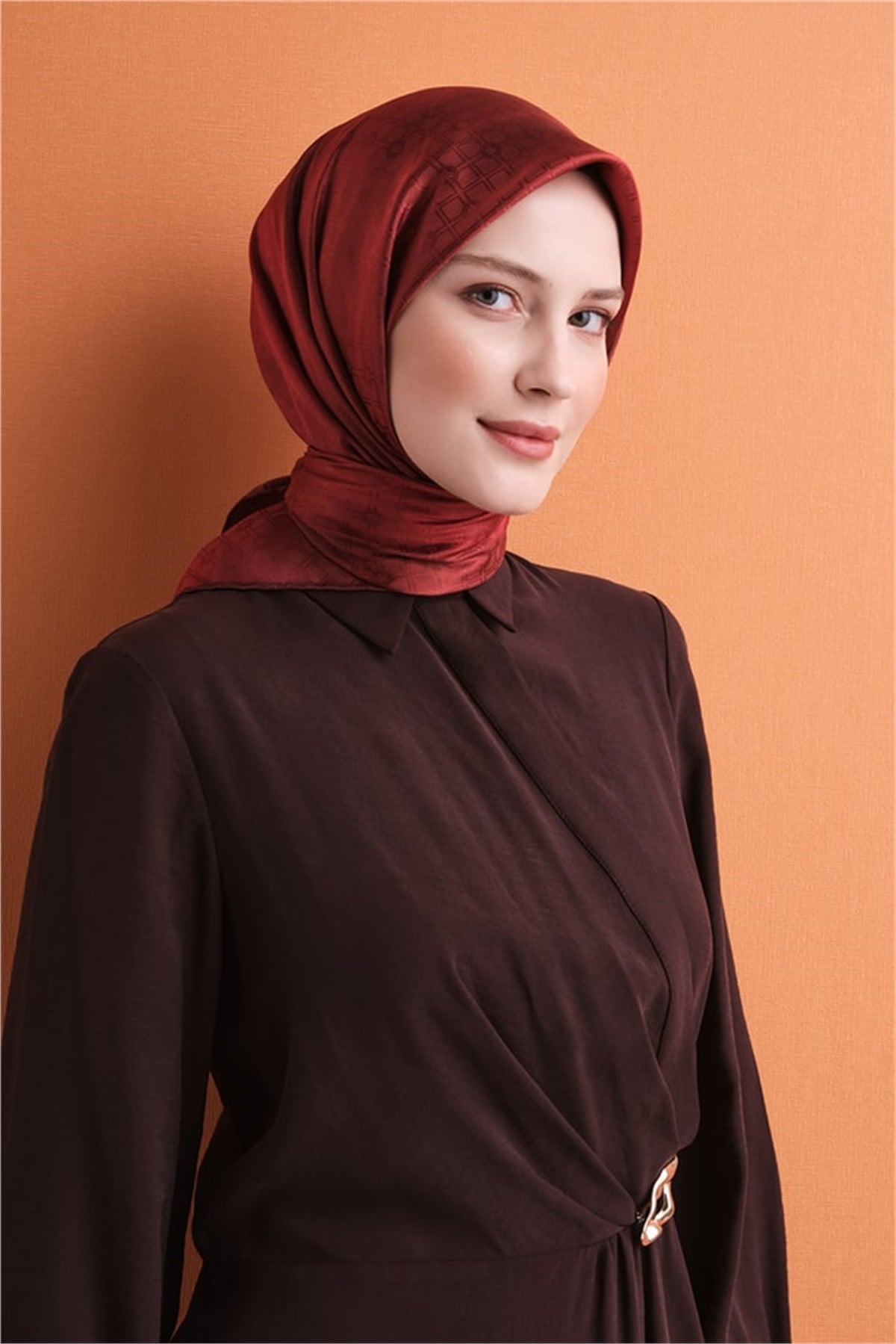 Armine Jakarlı İpek Eşarp 9647D-09