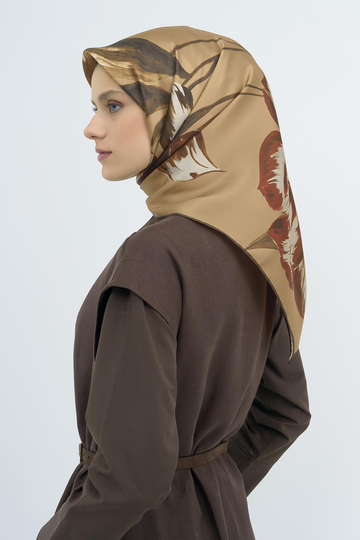 Armine Saten İpek Eşarp 9506D E26YA9506D01-82