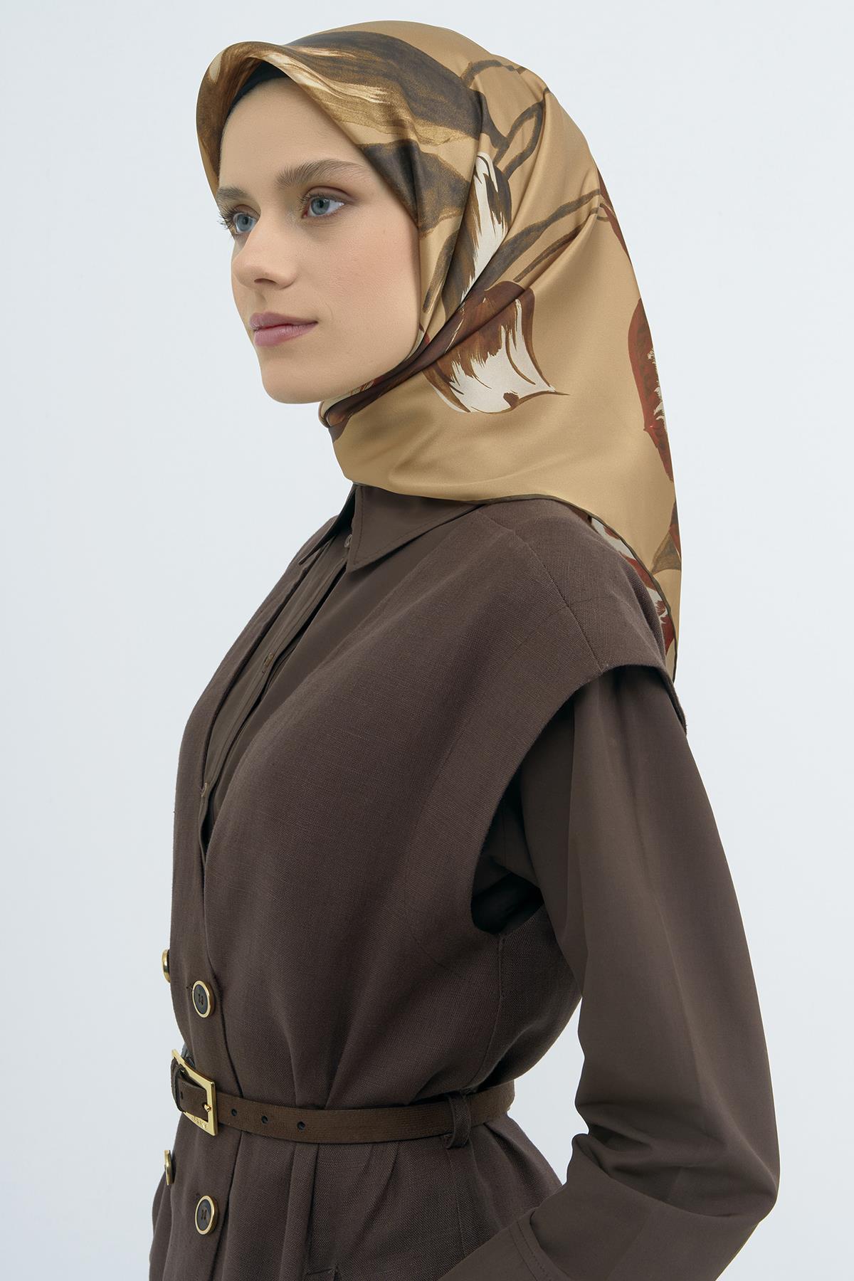 Armine Saten İpek Eşarp 9506D E26YA9506D01-82