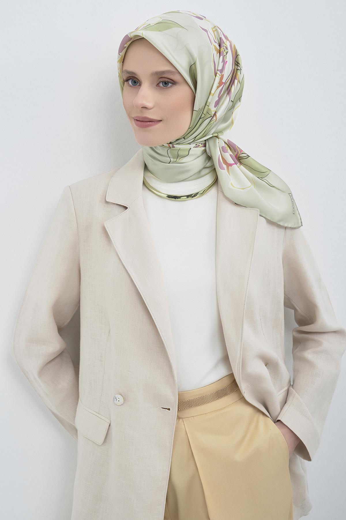 Armine Saten İpek Eşarp 9509D E26YA9509D01-33