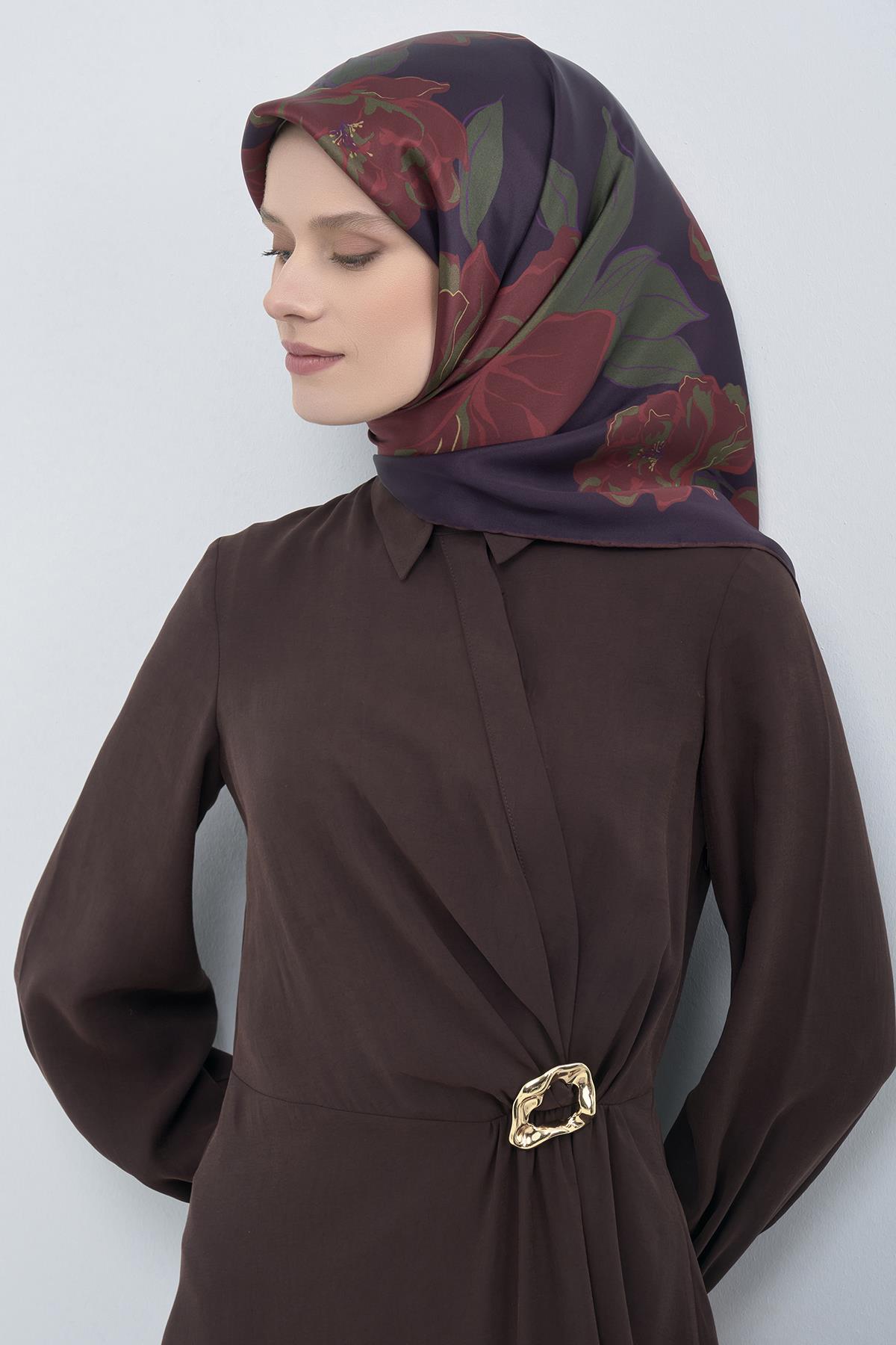 Armine Saten İpek Eşarp 9509D E26YA9509D01-59