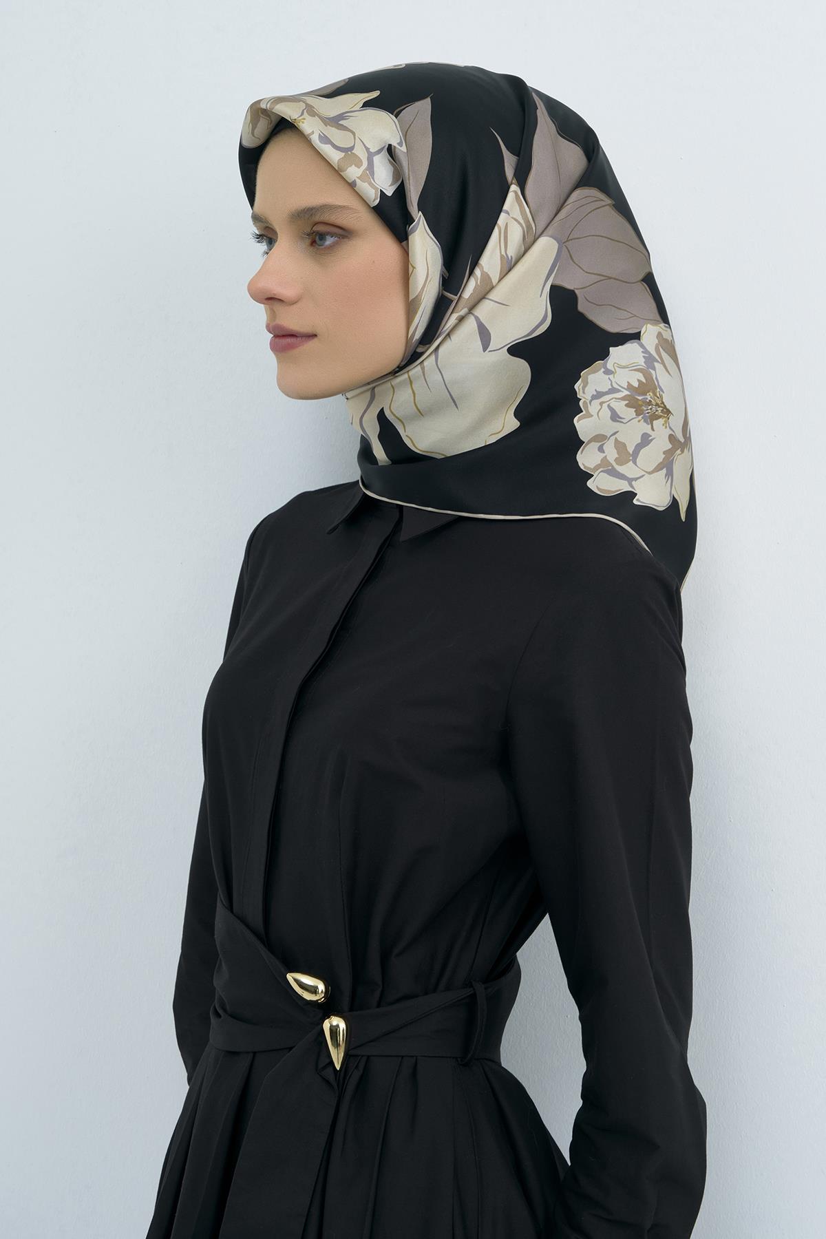 Armine Saten İpek Eşarp 9509D E26YA9509D01-09